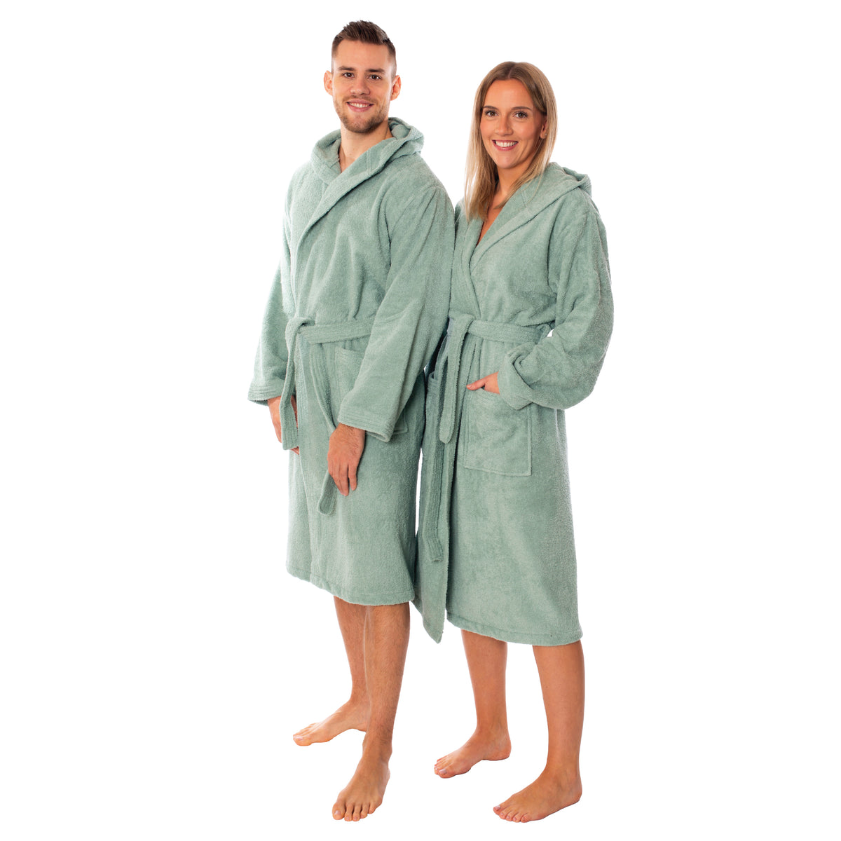 Unisex Bademantel Mexico mit Kapuze – 100% Baumwolle
