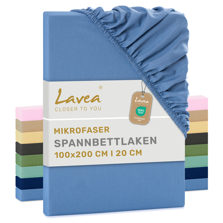 Spannbettlaken, Mikrofaser, mit Rundumgummi