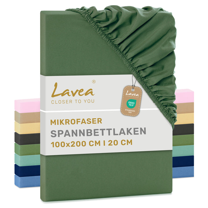 Spannbettlaken, Mikrofaser, mit Rundumgummi