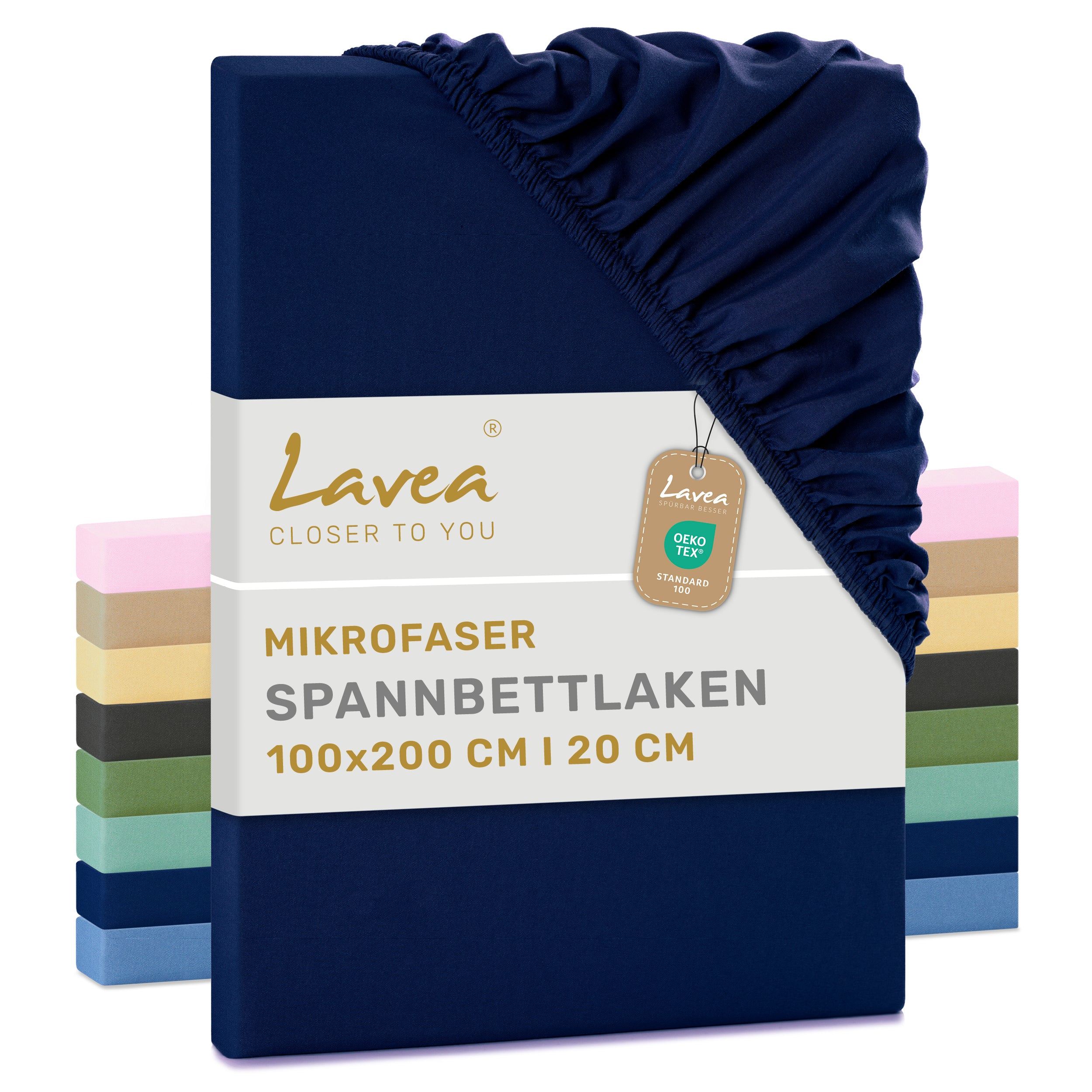Fitted sheet, microfibre, with all-round elastic