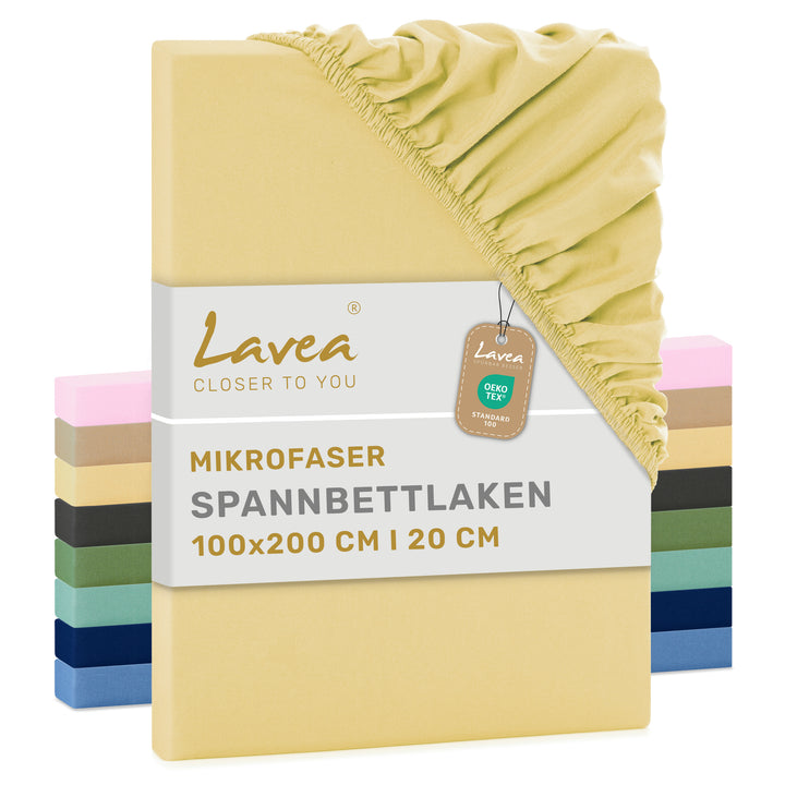 Spannbettlaken, Mikrofaser, mit Rundumgummi