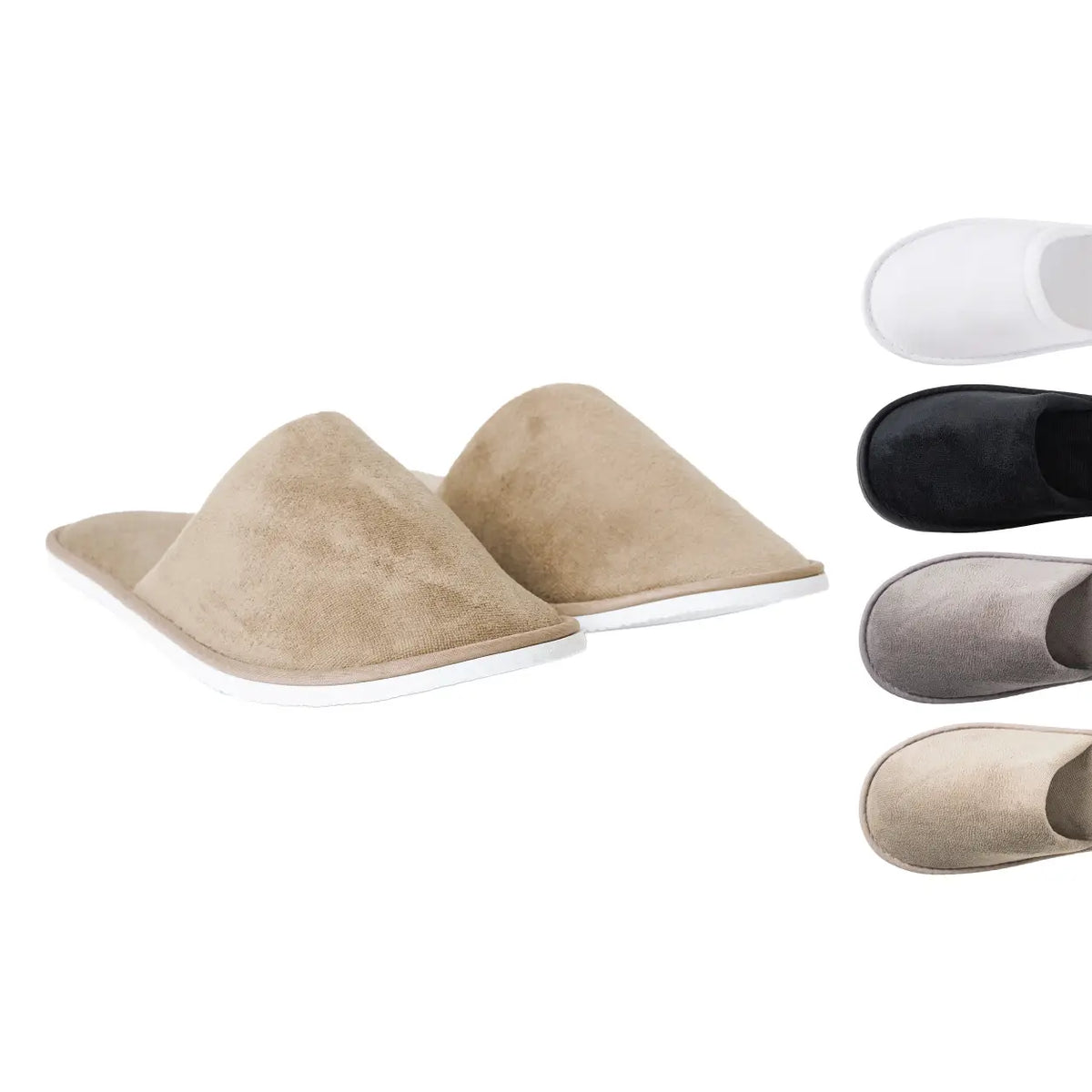 Lavea® Premium 10/20/100er Set Hotelslipper aus Velours