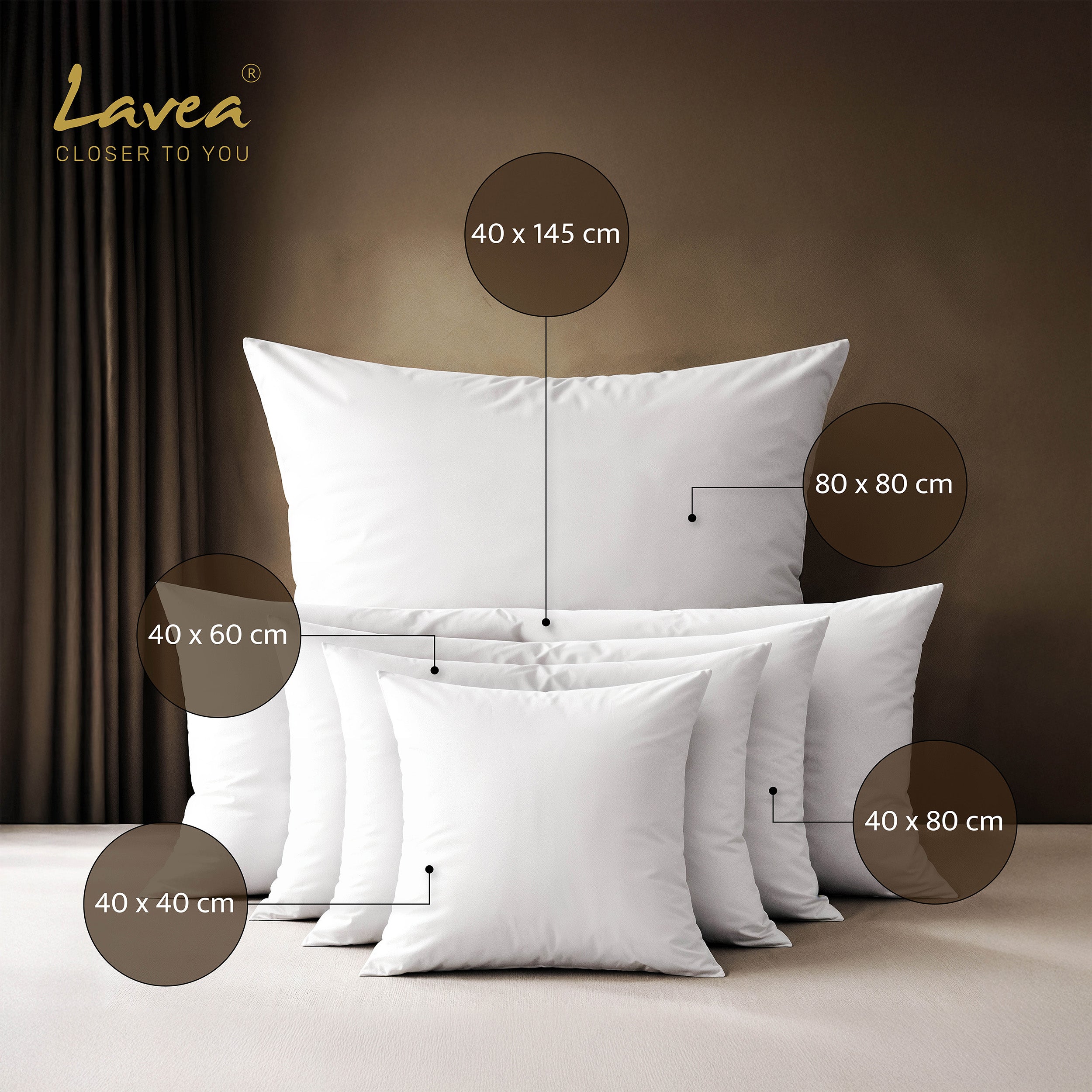 Jasmine Pillowcase, Set of 2, 100% Cotton, with Zipper