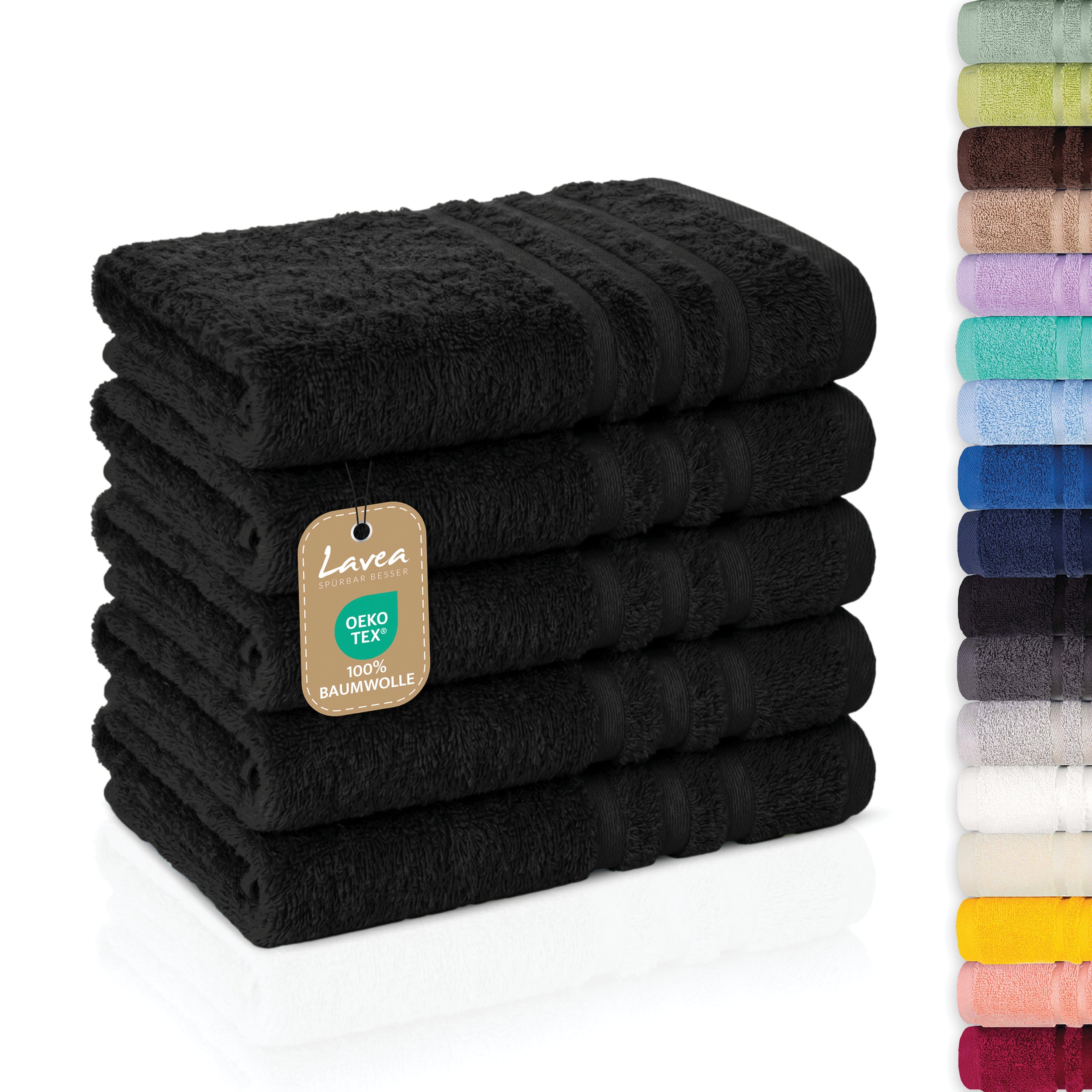 Guest Towel Elena, 5-piece set, 100% cotton, 30x50 cm