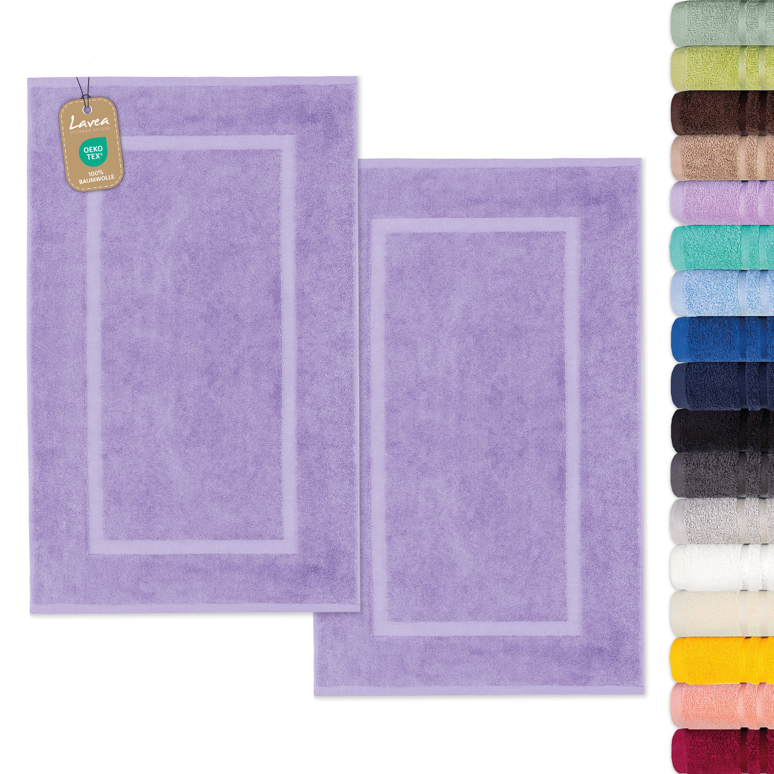 Bath Mat Elena, Set of 2, 100% Cotton, 50x80 cm