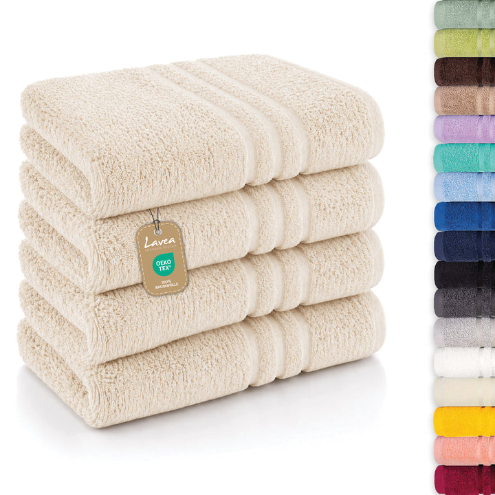 Handtuch Elena, 4er Set, 100% Baumwolle, 50x100 cm