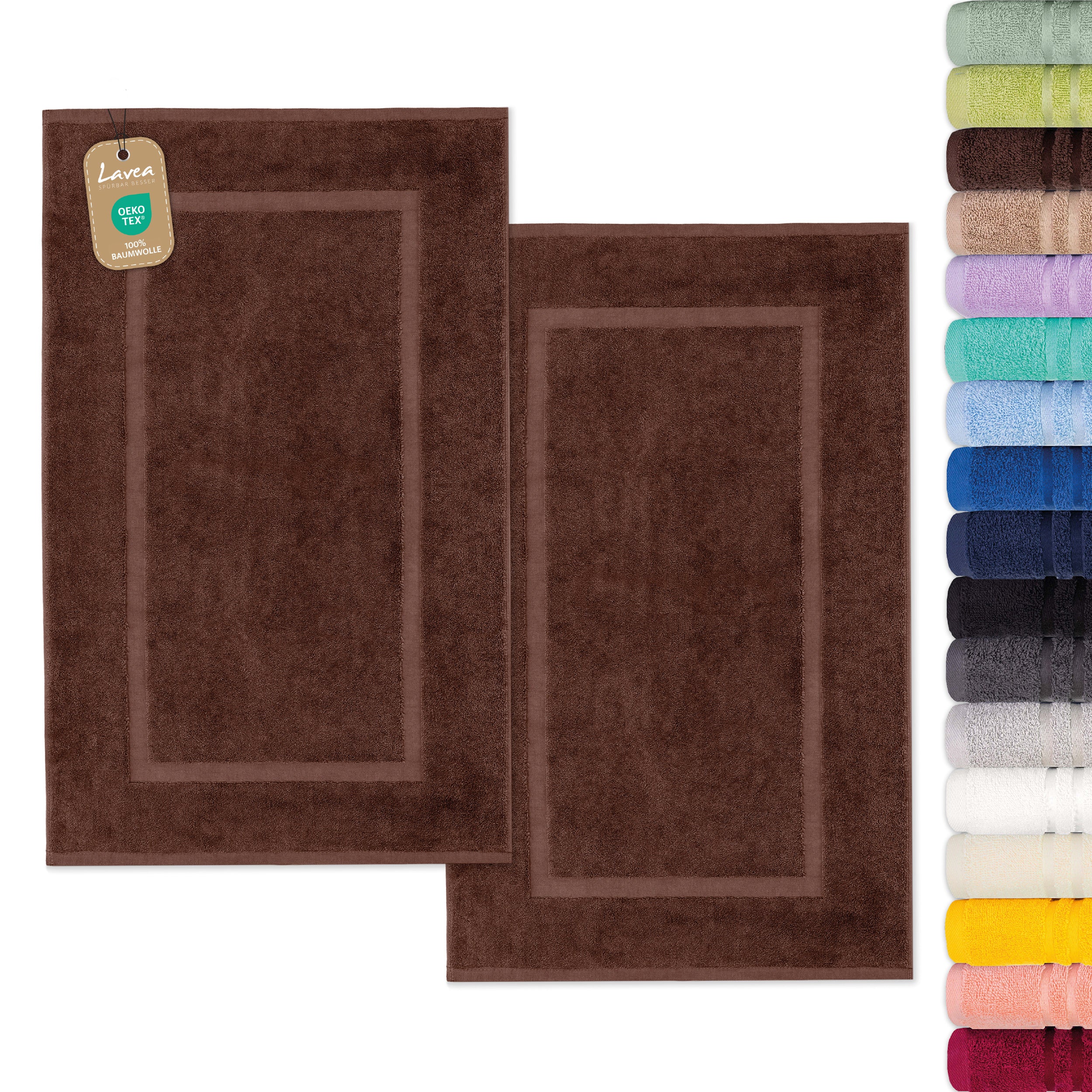 Bath Mat Elena, Set of 2, 100% Cotton, 50x80 cm