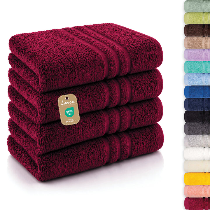 Handtuch Elena, 4er Set, 100% Baumwolle, 50x100 cm