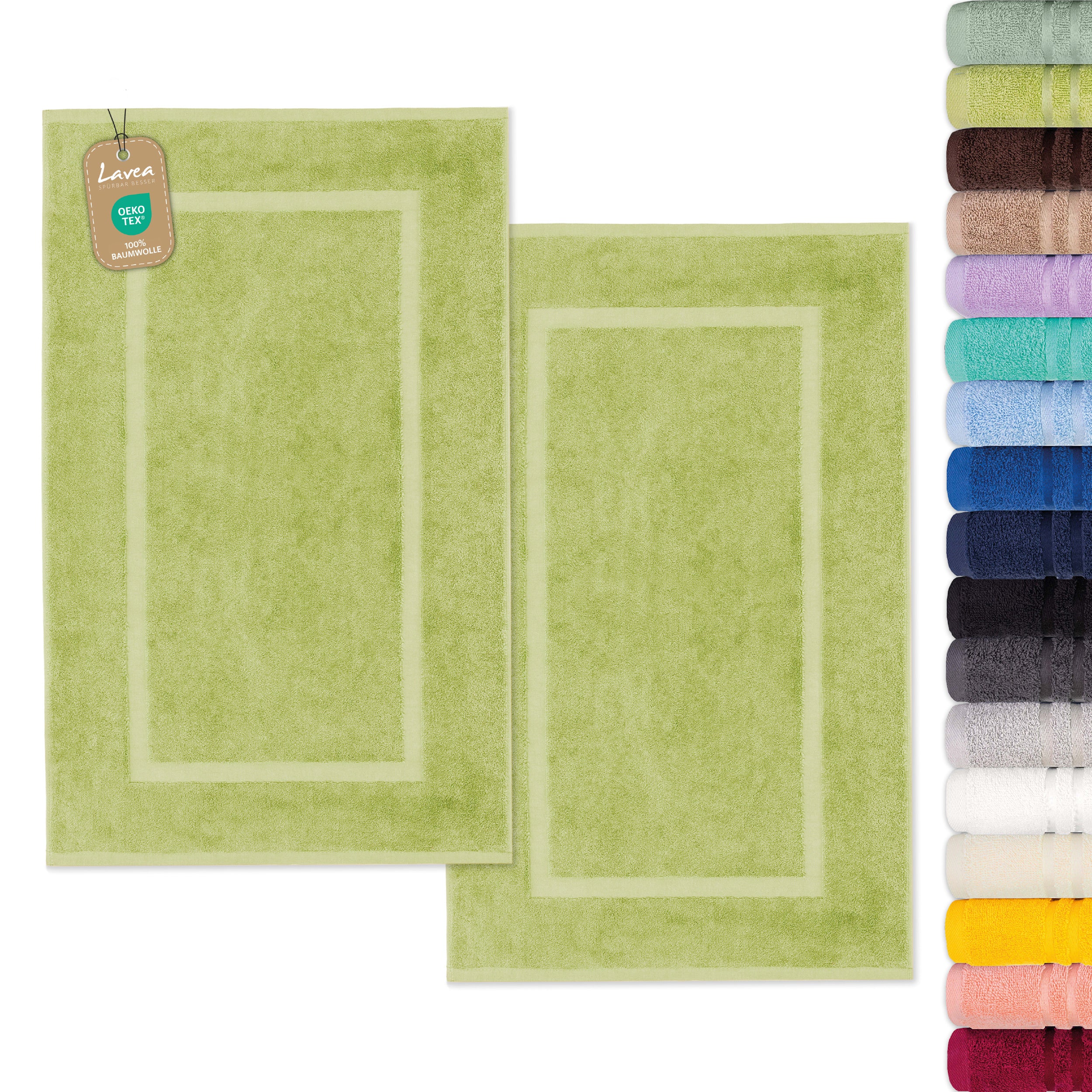 Bath Mat Elena, Set of 2, 100% Cotton, 50x80 cm