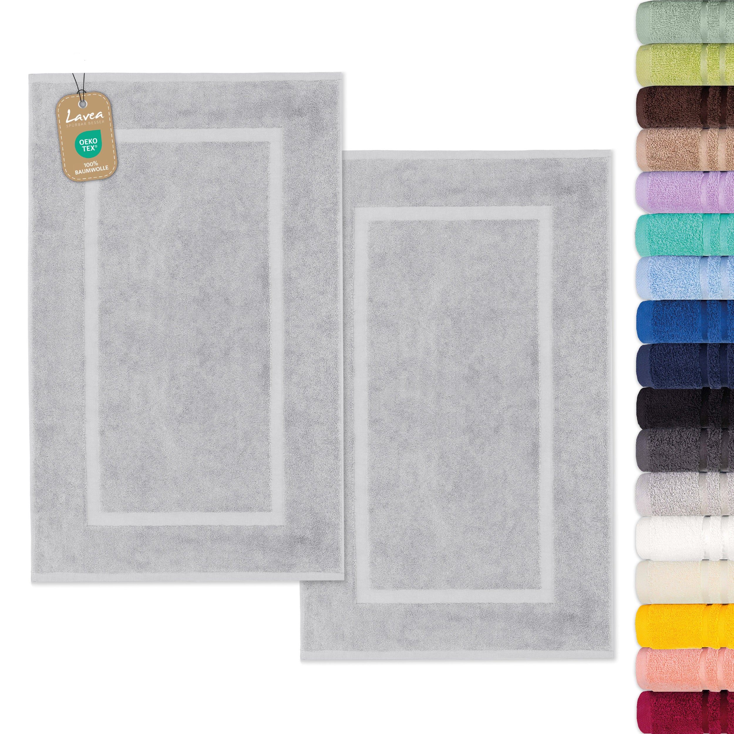 Bath Mat Elena, Set of 2, 100% Cotton, 50x80 cm