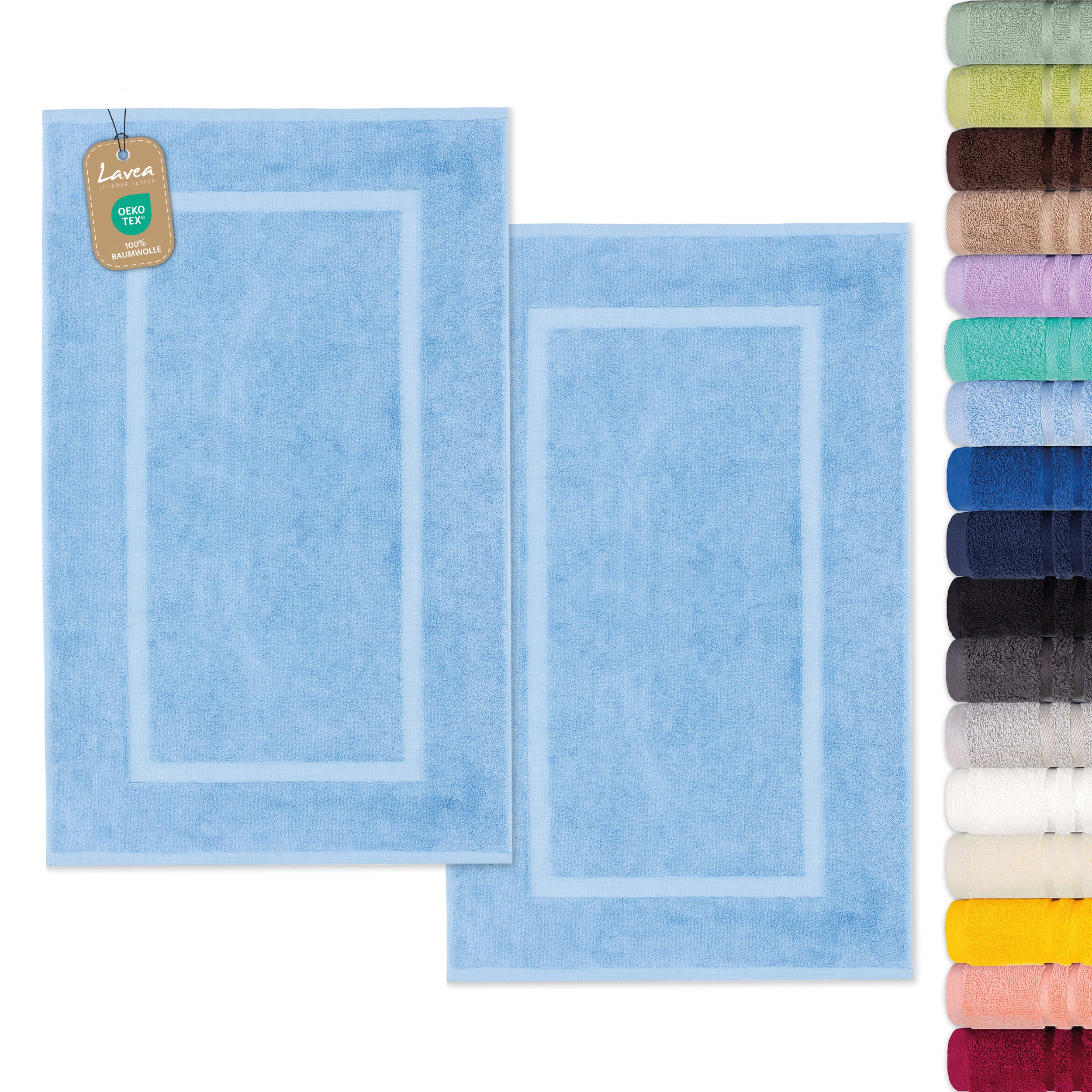 Bath Mat Elena, Set of 2, 100% Cotton, 50x80 cm