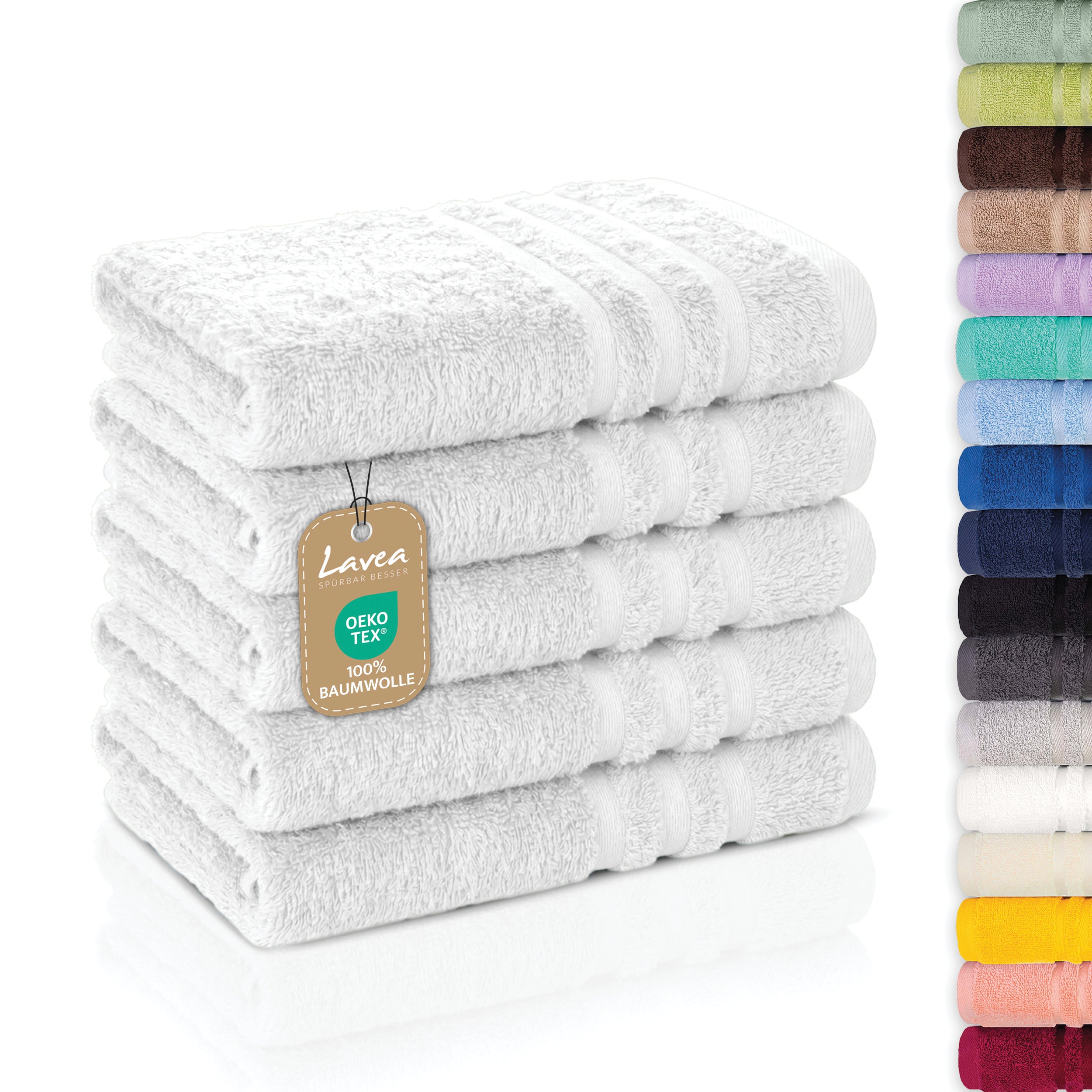 Guest Towel Elena, 5-piece set, 100% cotton, 30x50 cm