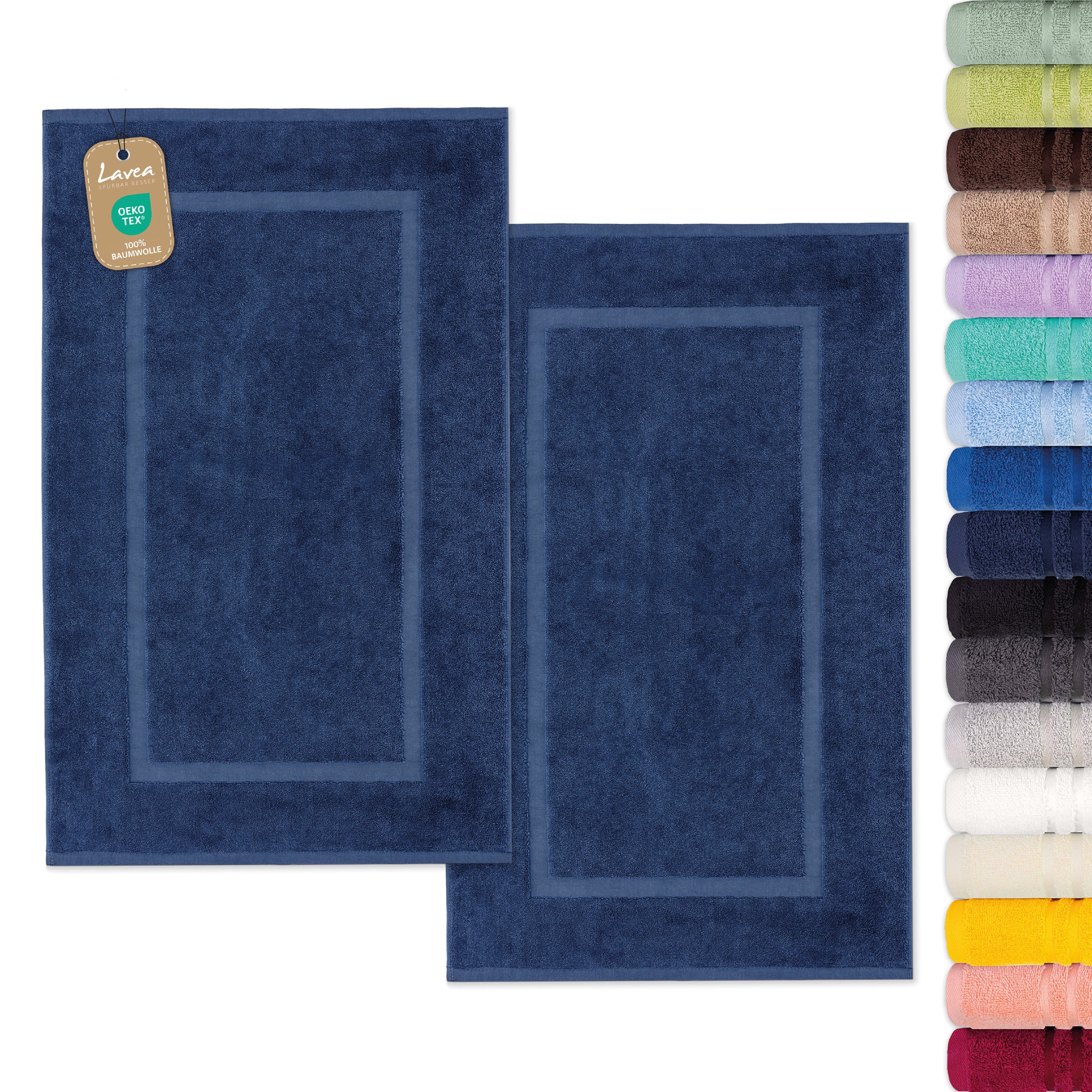 Bath Mat Elena, Set of 2, 100% Cotton, 50x80 cm