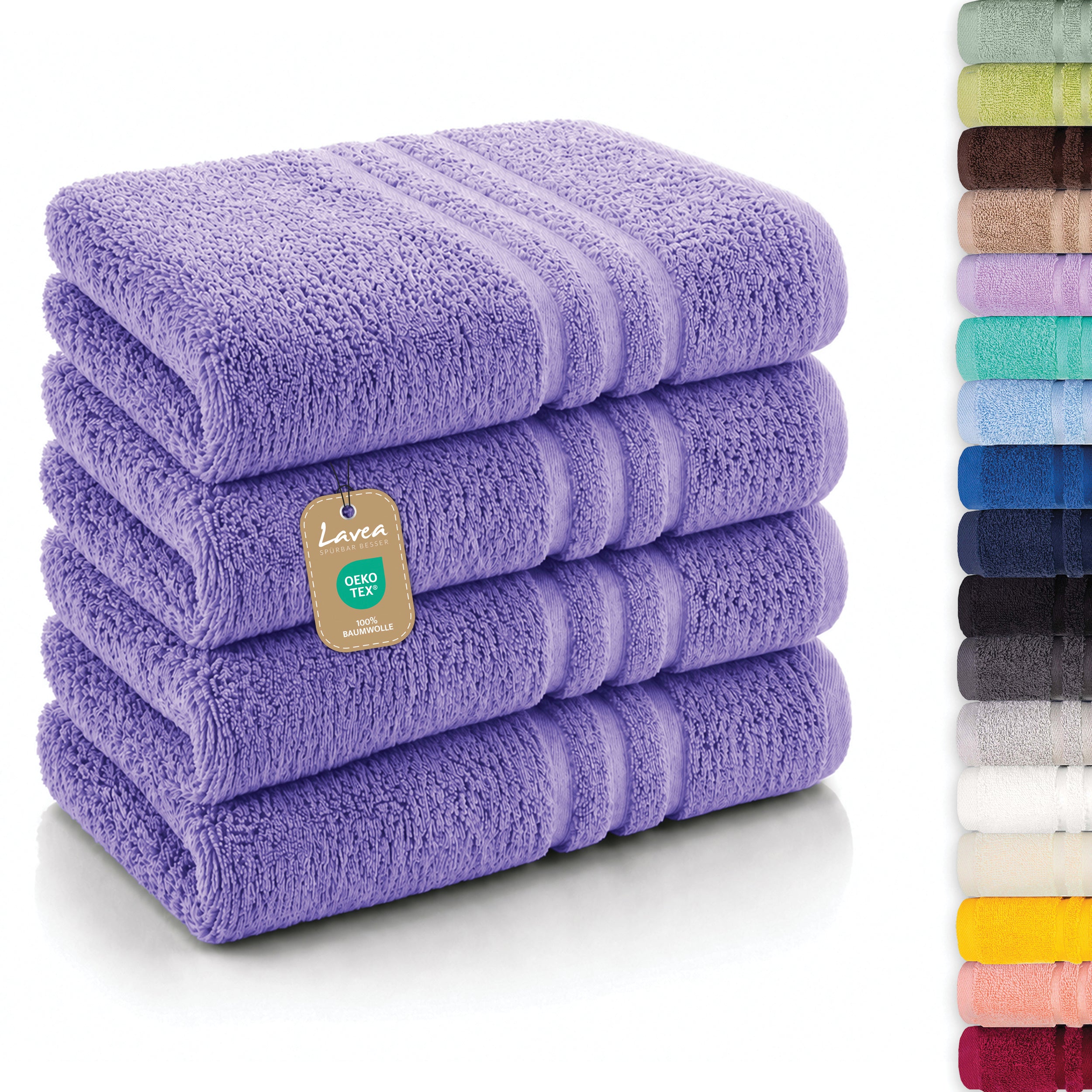 Handtuch Elena, 4er Set, 100% Baumwolle, 50x100 cm