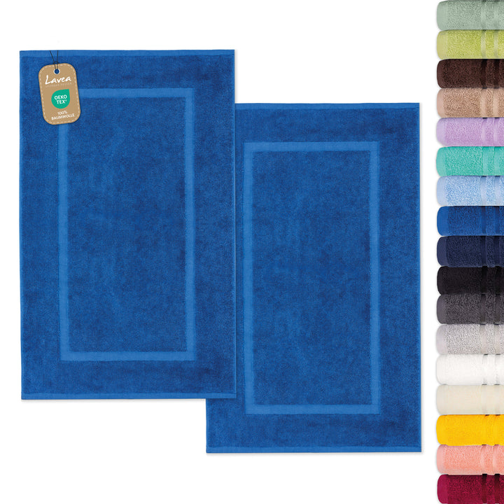 Badematte Elena, 2er Set, 100% Baumwolle, 50x80 cm