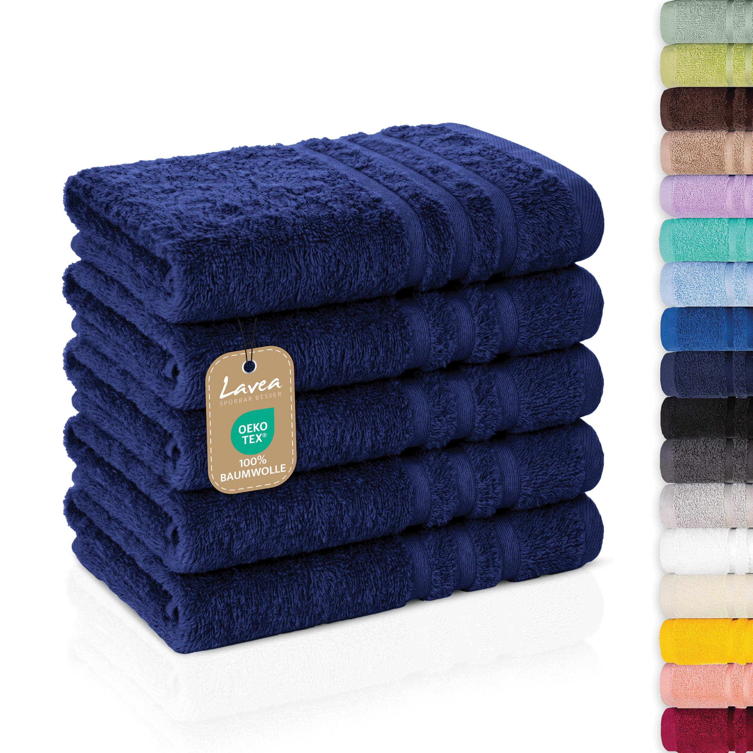 Guest Towel Elena, 5-piece set, 100% cotton, 30x50 cm