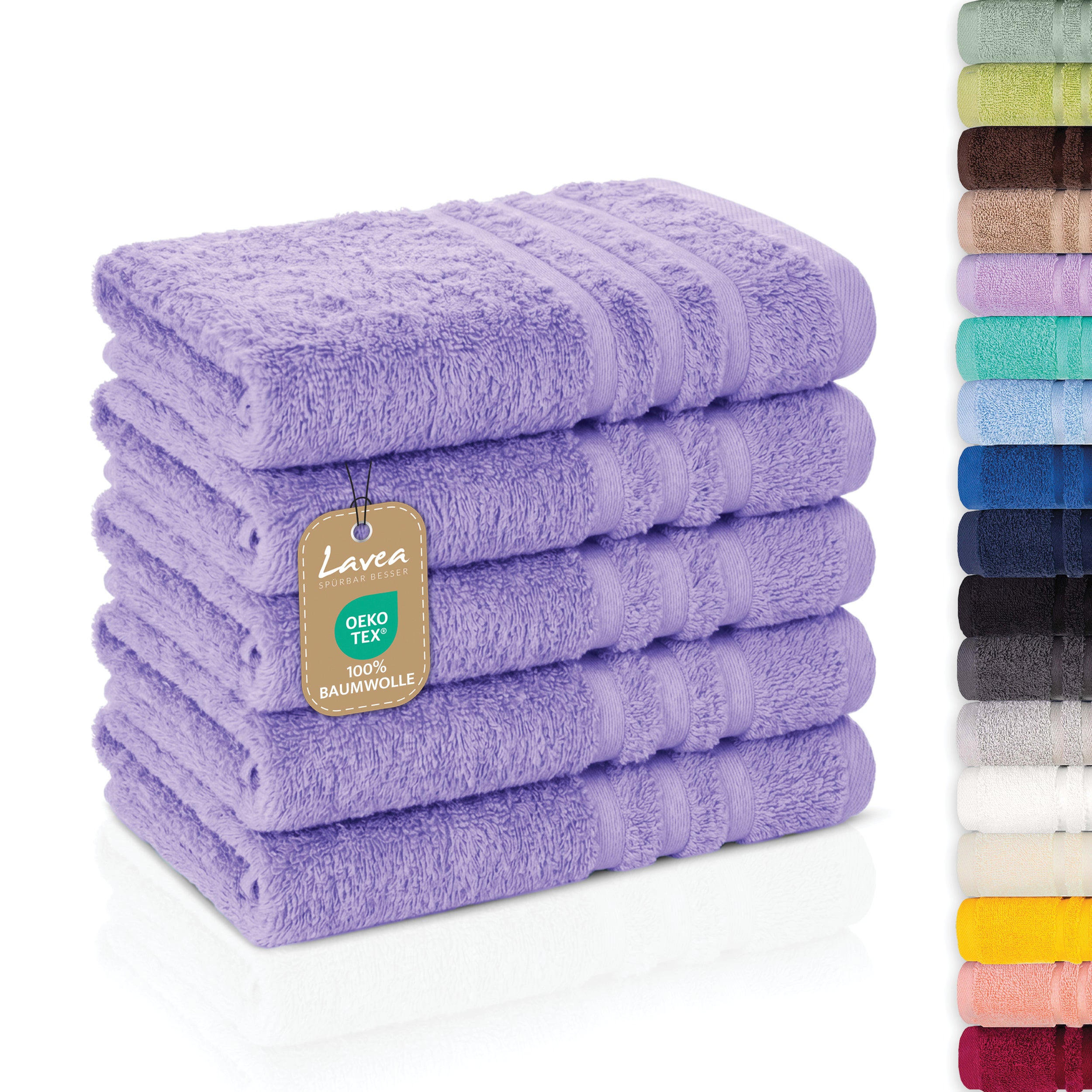 Guest Towel Elena, 5-piece set, 100% cotton, 30x50 cm