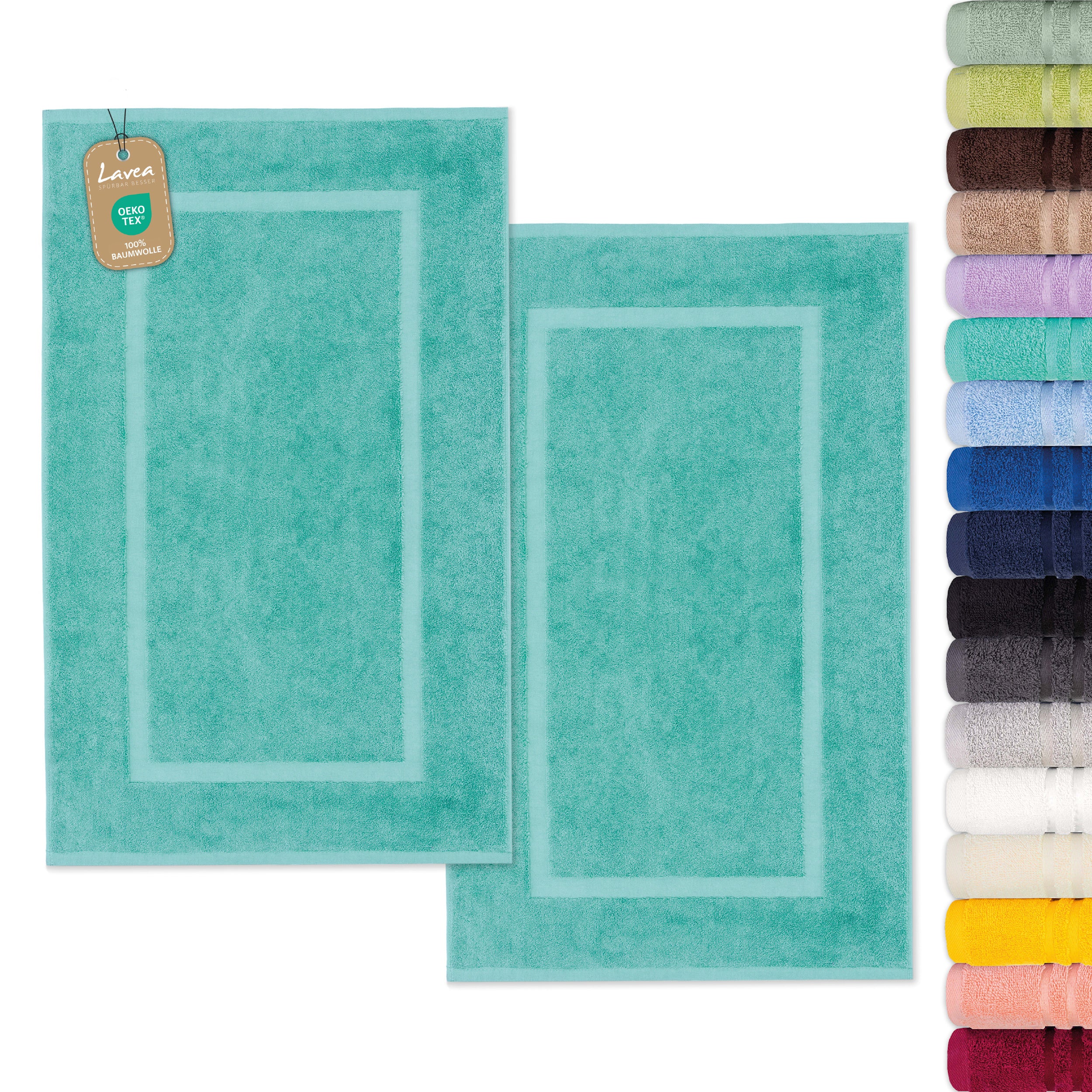Bath Mat Elena, Set of 2, 100% Cotton, 50x80 cm