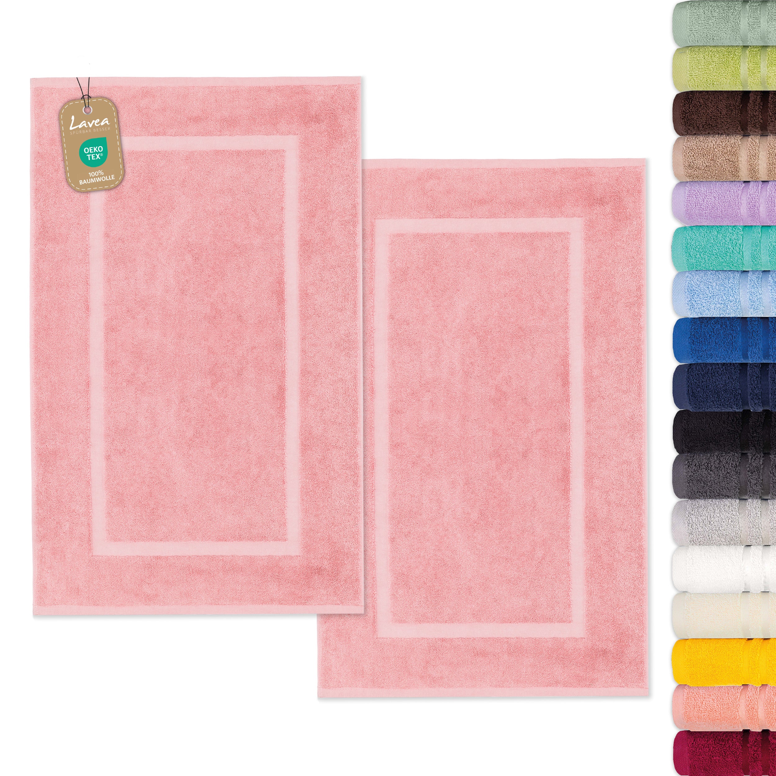 Bath Mat Elena, Set of 2, 100% Cotton, 50x80 cm