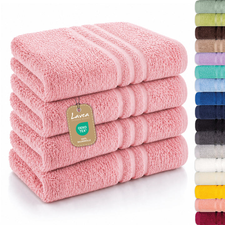 Handtuch Elena, 4er Set, 100% Baumwolle, 50x100 cm