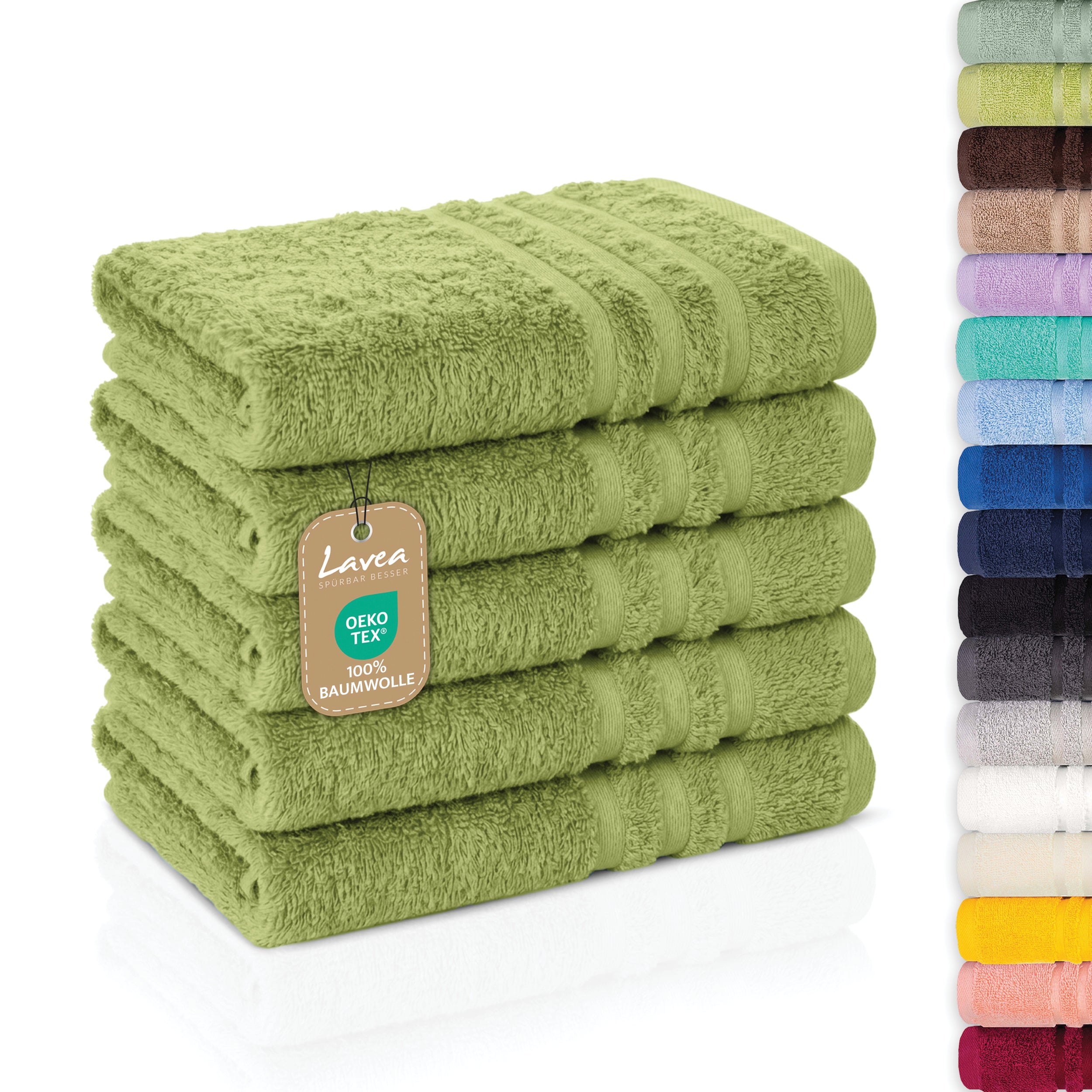 Guest Towel Elena, 5-piece set, 100% cotton, 30x50 cm