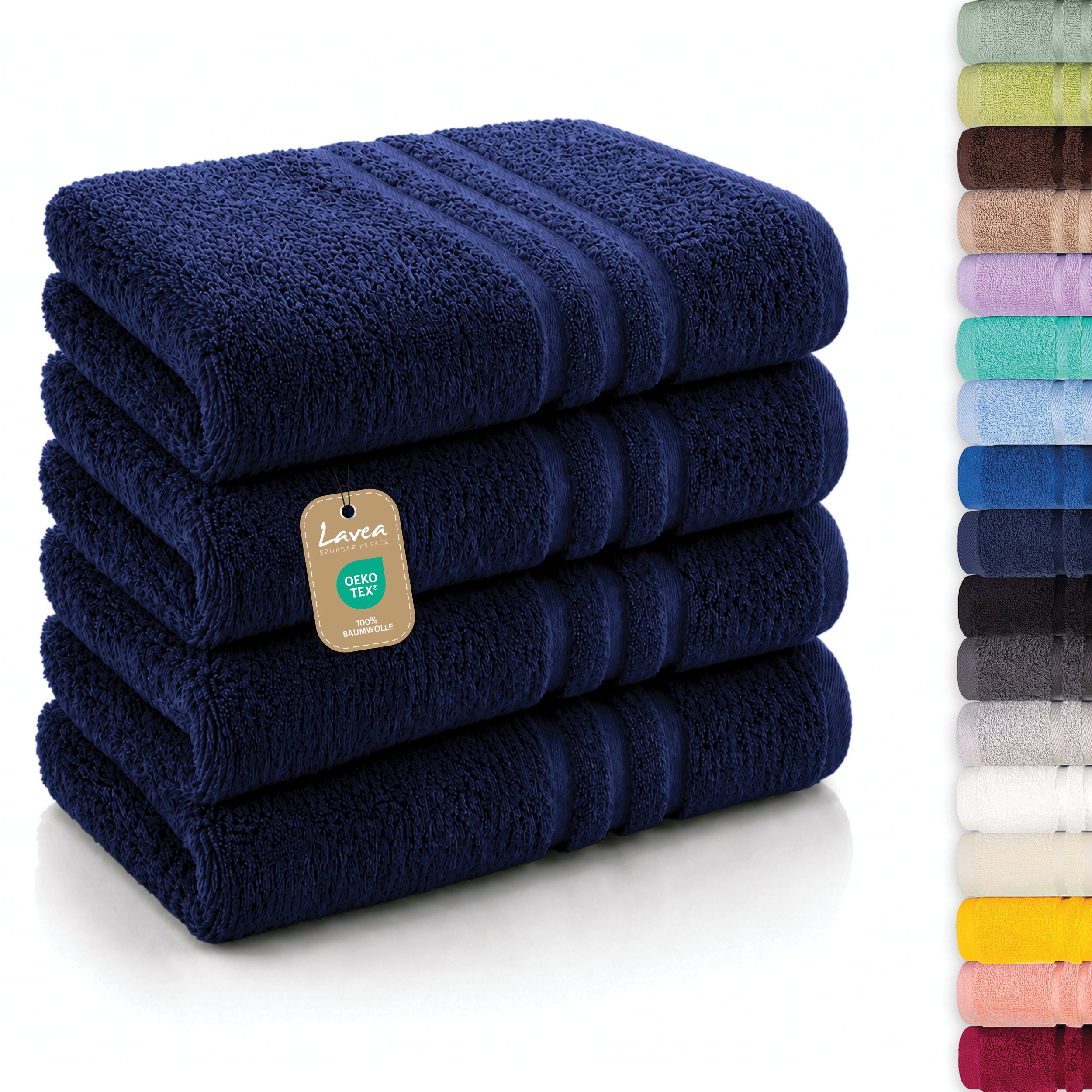 Handtuch Elena, 4er Set, 100% Baumwolle, 50x100 cm