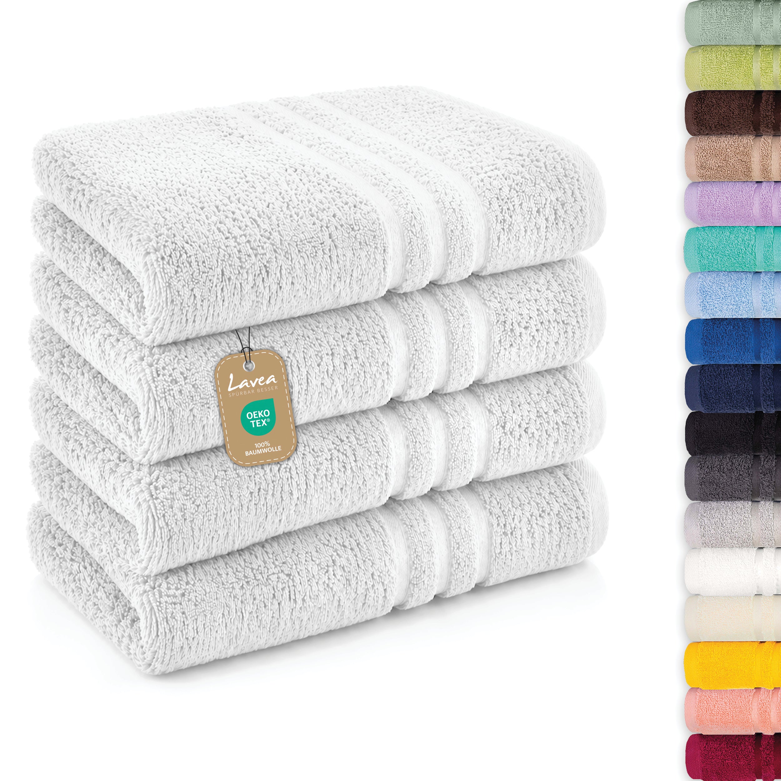 Handtuch Elena, 4er Set, 100% Baumwolle, 50x100 cm