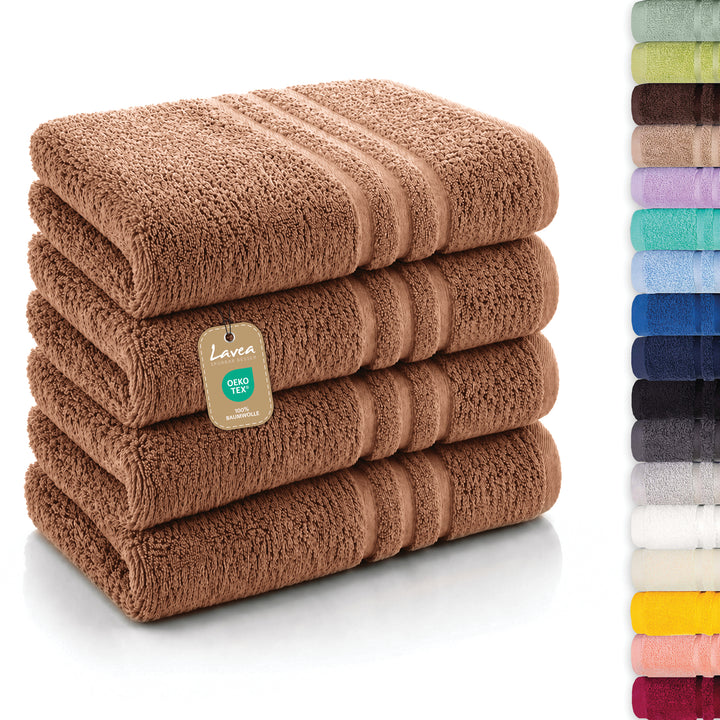 Handtuch Elena, 4er Set, 100% Baumwolle, 50x100 cm