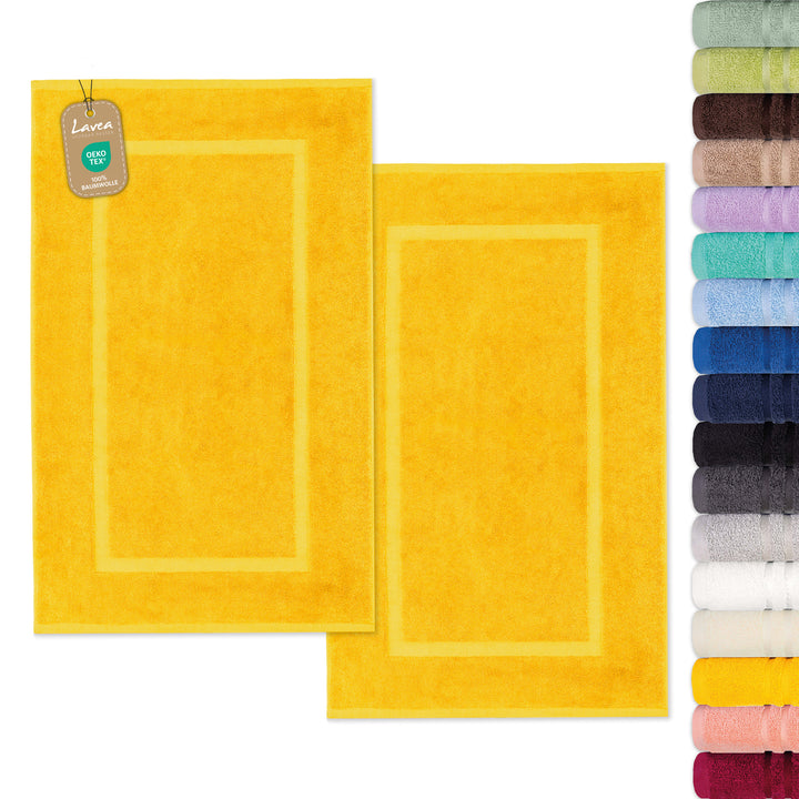 Badematte Elena, 2er Set, 100% Baumwolle, 50x80 cm
