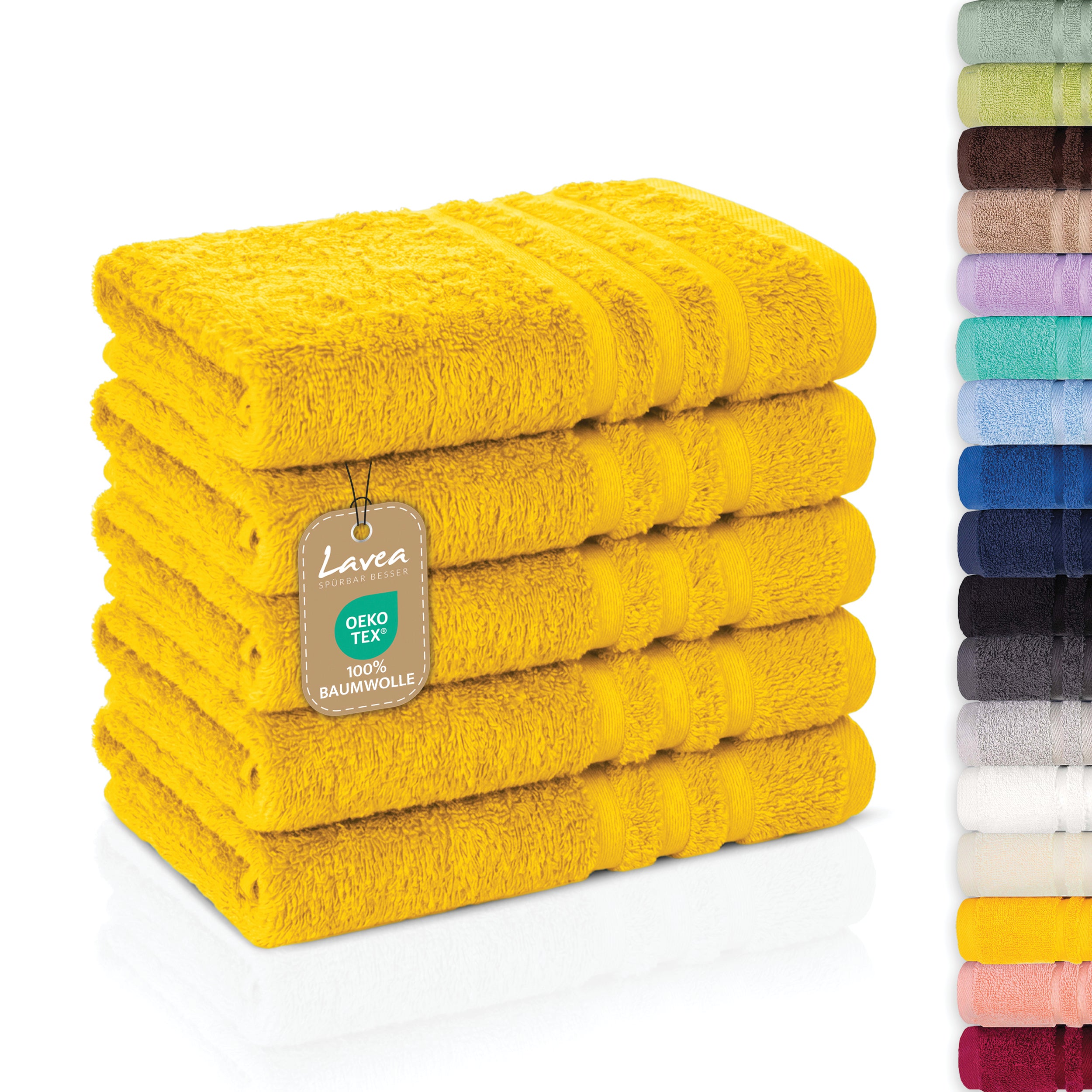 Guest Towel Elena, 5-piece set, 100% cotton, 30x50 cm