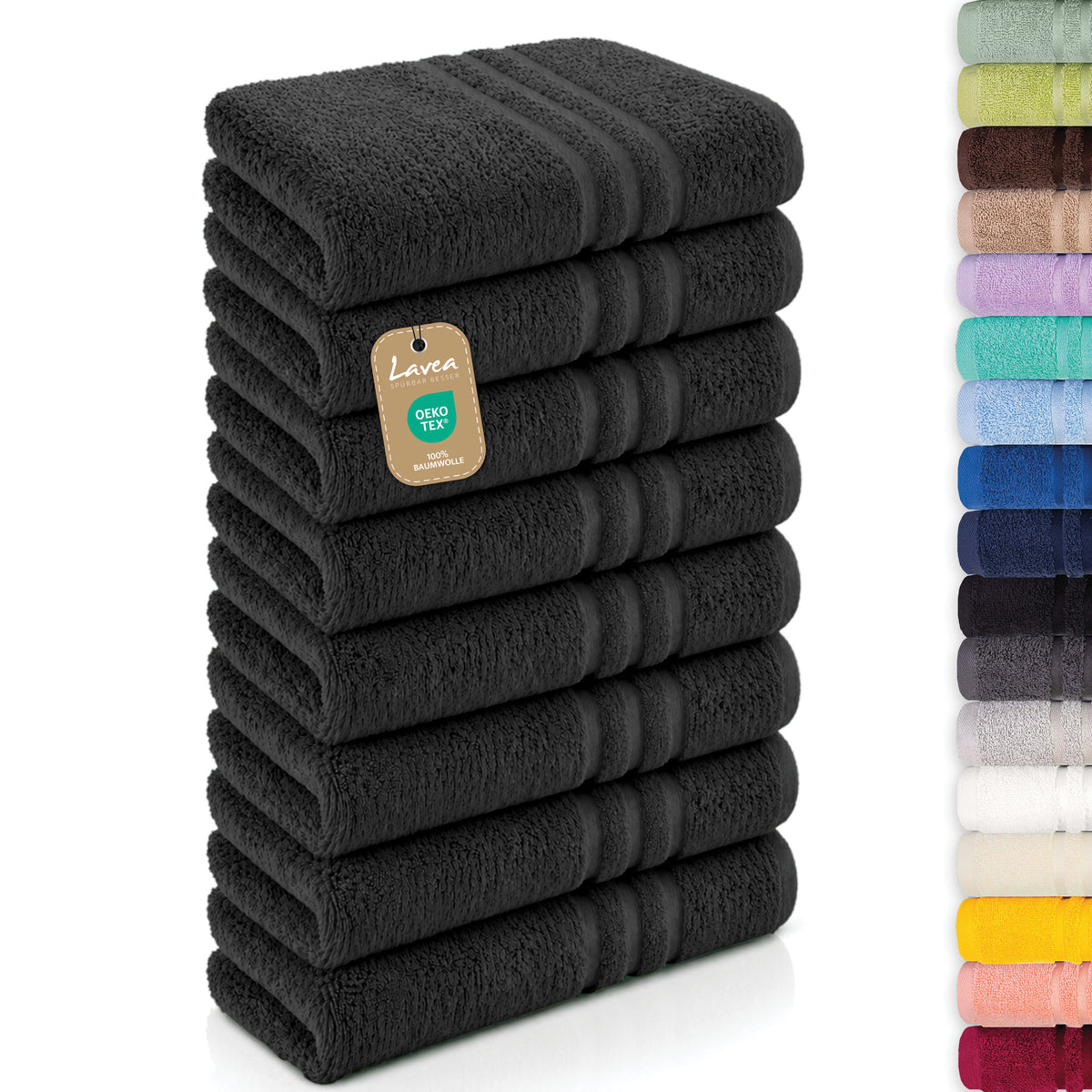 Handtuch Elena, 8er Set, 100% Baumwolle, 50x100 cm