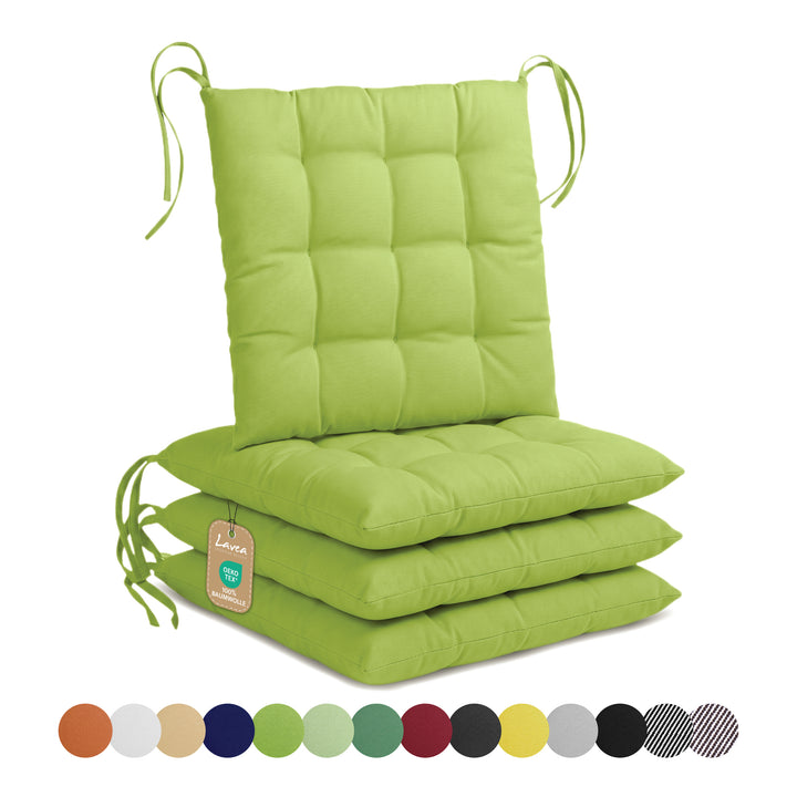 Lavea® Sitzkissen 40x40 cm – 4er Set – Outdoor & Indoor