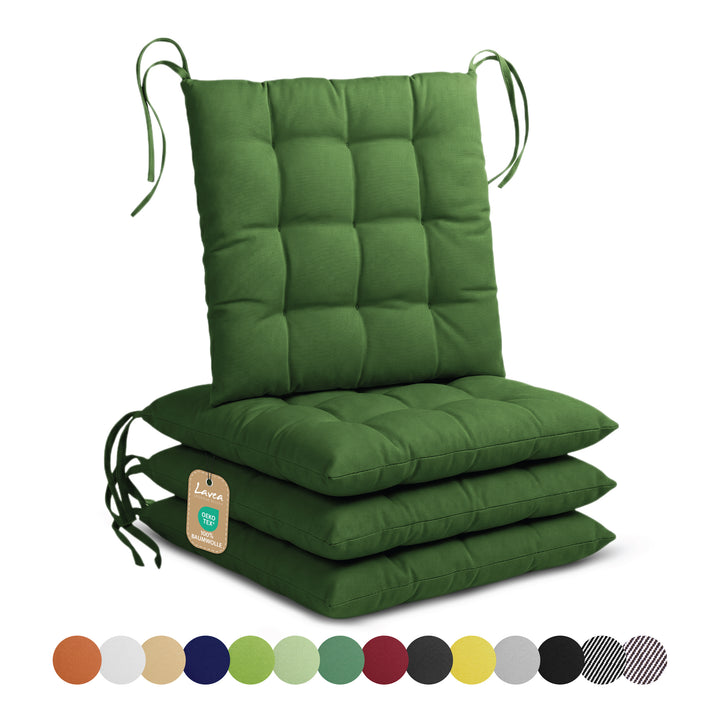 Lavea® Sitzkissen 40x40 cm – 4er Set – Outdoor & Indoor