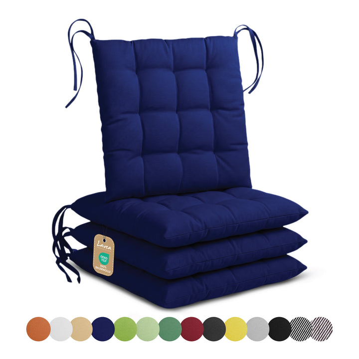 Lavea® Sitzkissen 40x40 cm – 4er Set – Outdoor & Indoor
