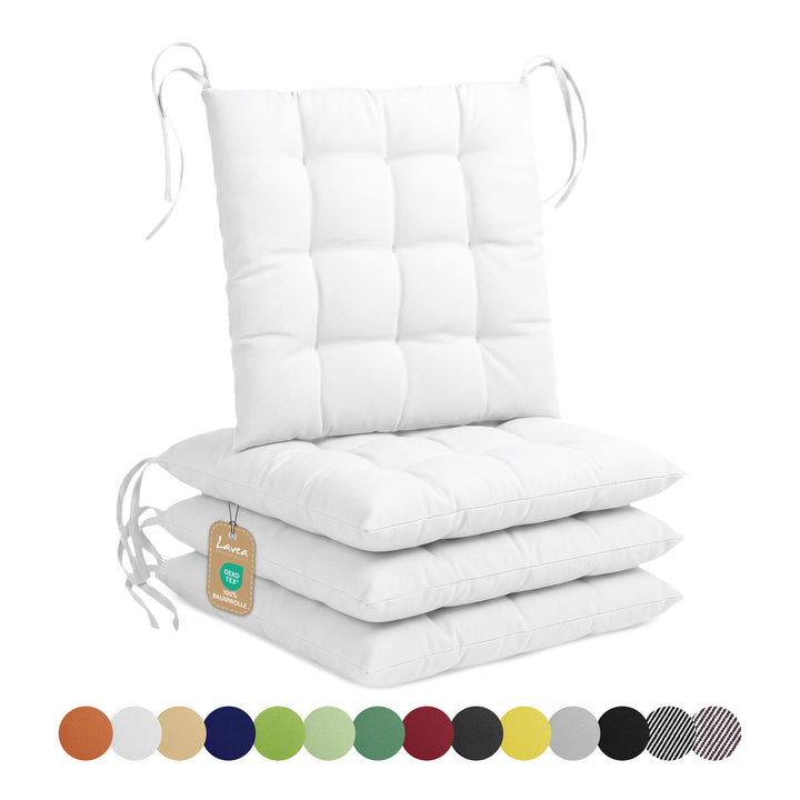 Lavea® Sitzkissen 40x40 cm – 4er Set – Outdoor & Indoor