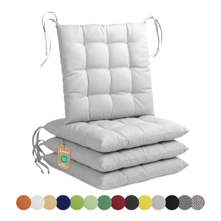 Lavea® Sitzkissen 40x40 cm – 4er Set – Outdoor & Indoor
