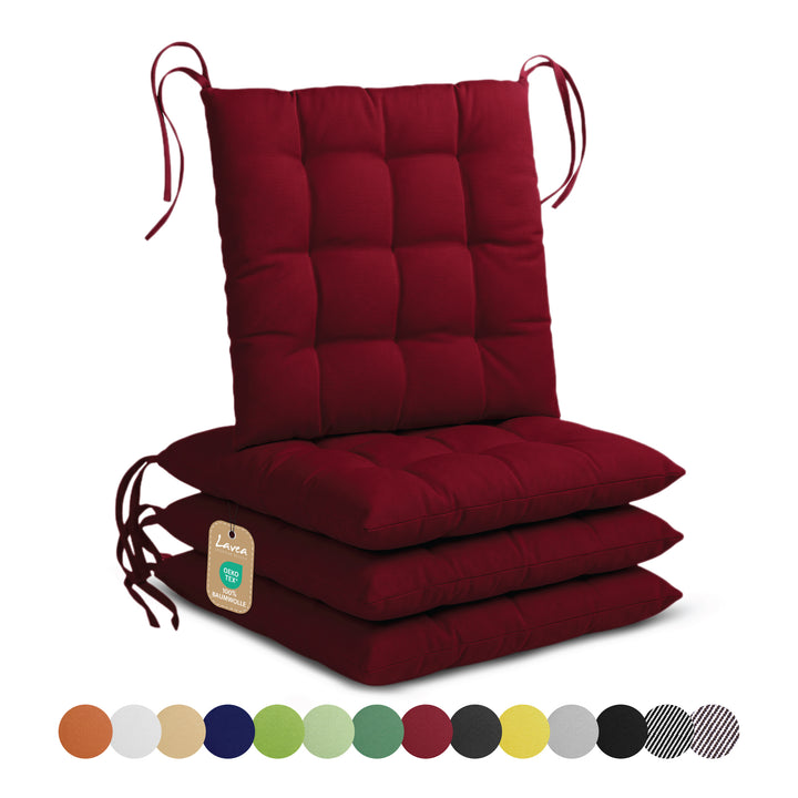 Lavea® Sitzkissen 40x40 cm – 4er Set – Outdoor & Indoor