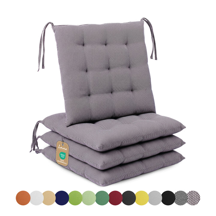 Lavea® Sitzkissen 40x40 cm – 4er Set – Outdoor & Indoor