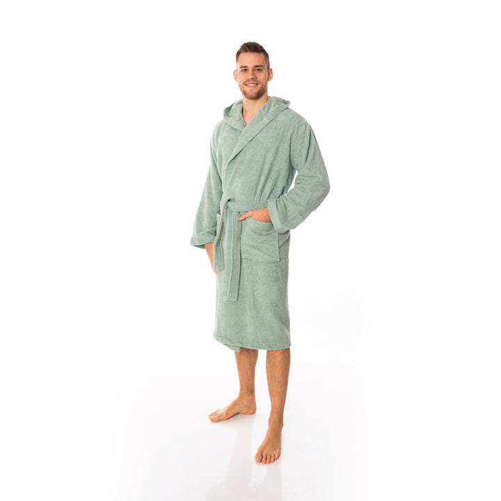 Lavea® Mexico Bademantel Herren – 100% Baumwolle & weicher Frottee