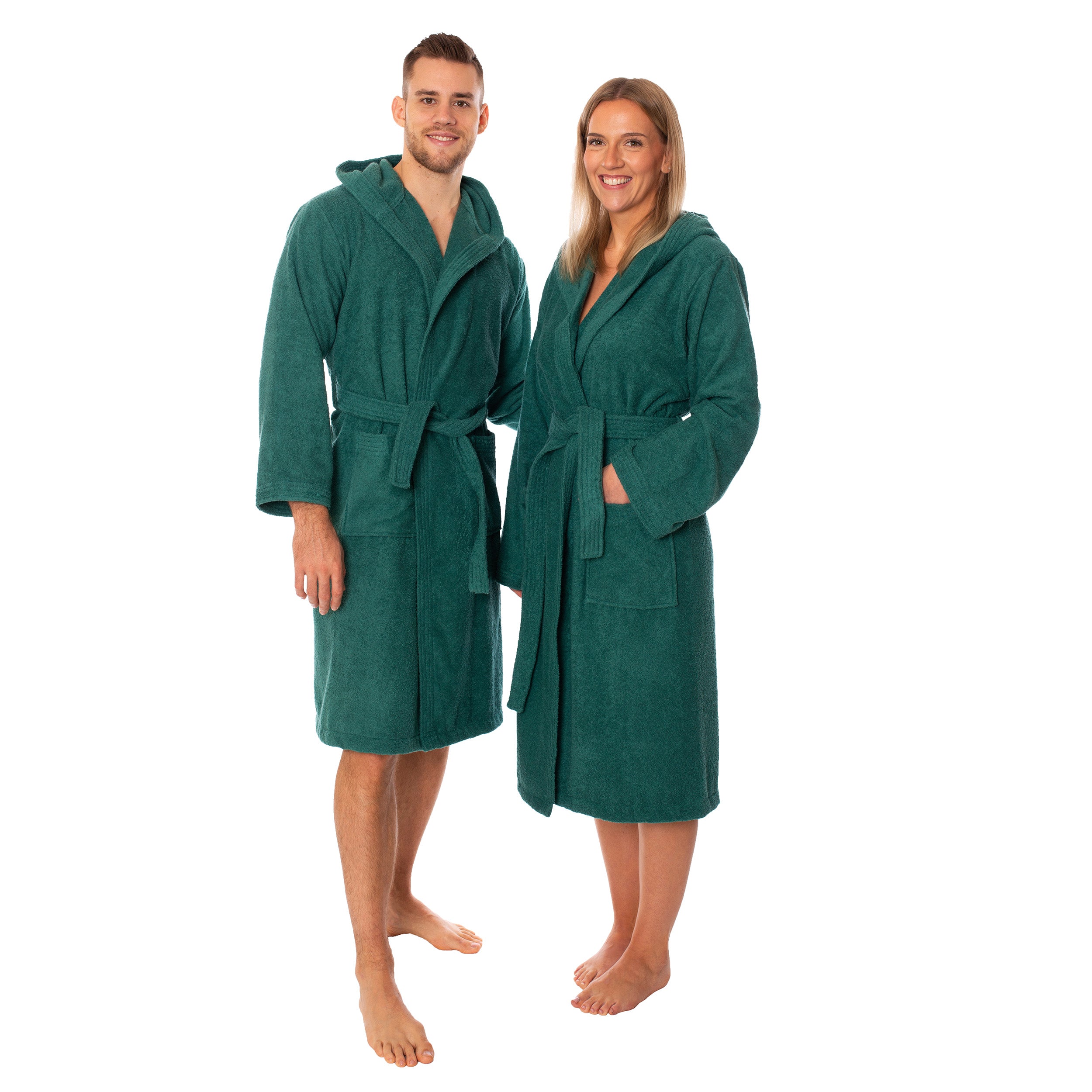 Unisex Bademantel Mexico mit Kapuze – 100% Baumwolle