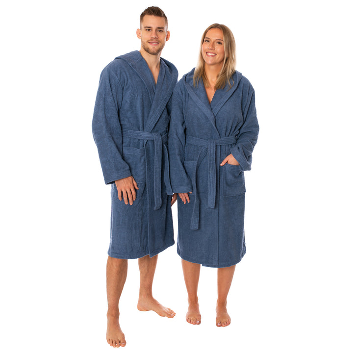 Unisex Bademantel Mexico mit Kapuze – 100% Baumwolle