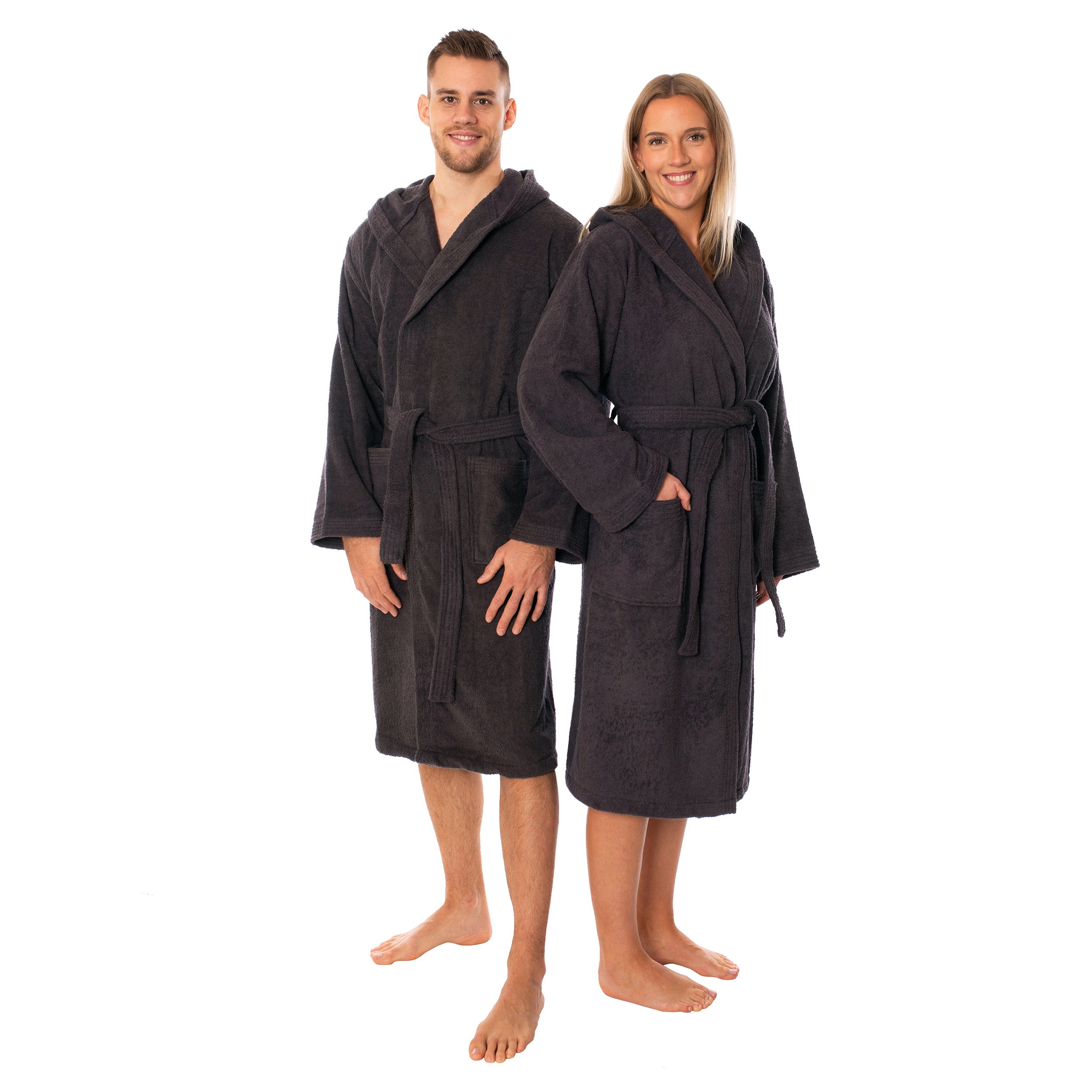 Unisex Bademantel Mexico mit Kapuze – 100% Baumwolle