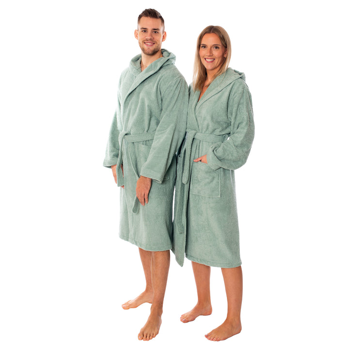 Unisex Bademantel Mexico mit Kapuze – 100% Baumwolle