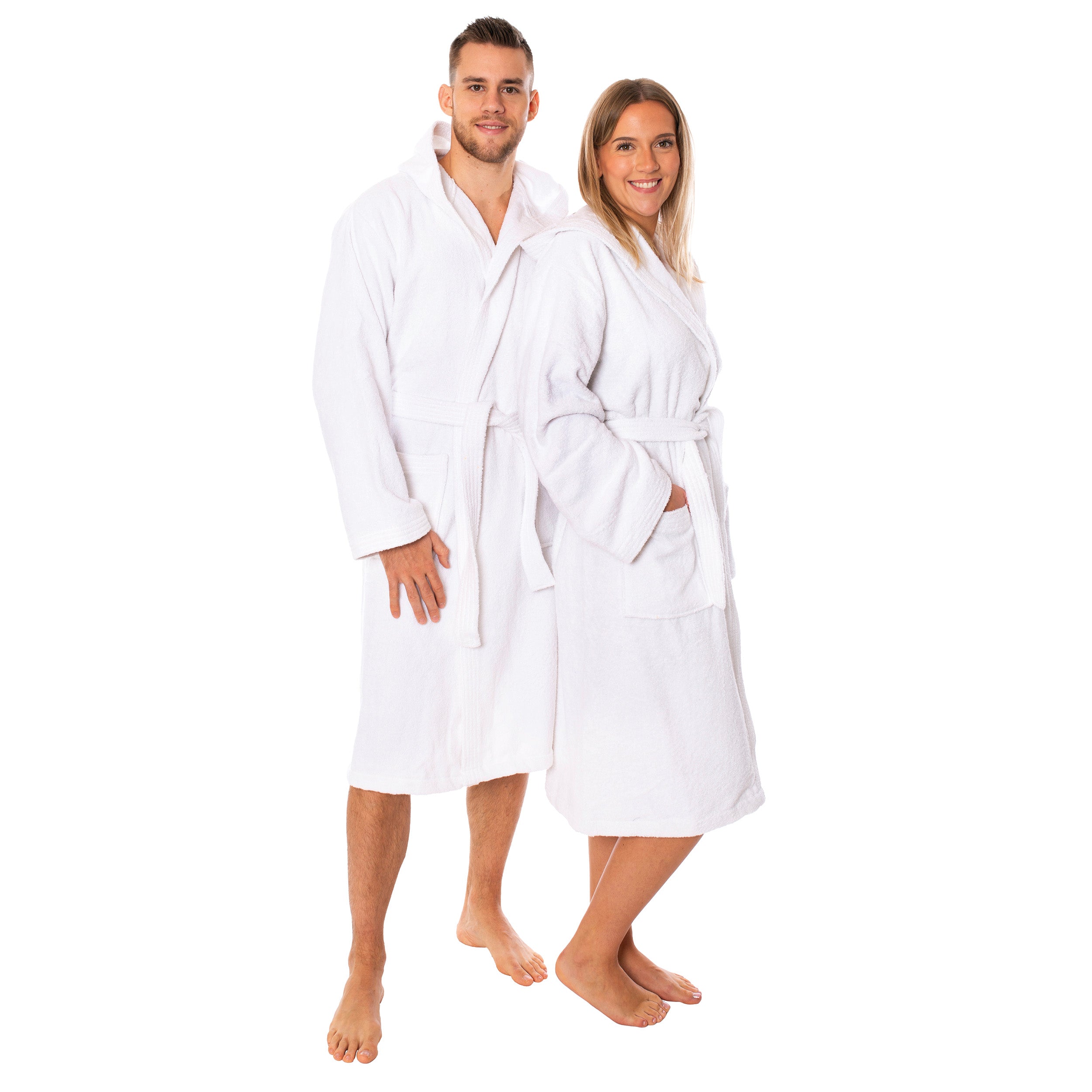 Unisex Bademantel Mexico mit Kapuze – 100% Baumwolle