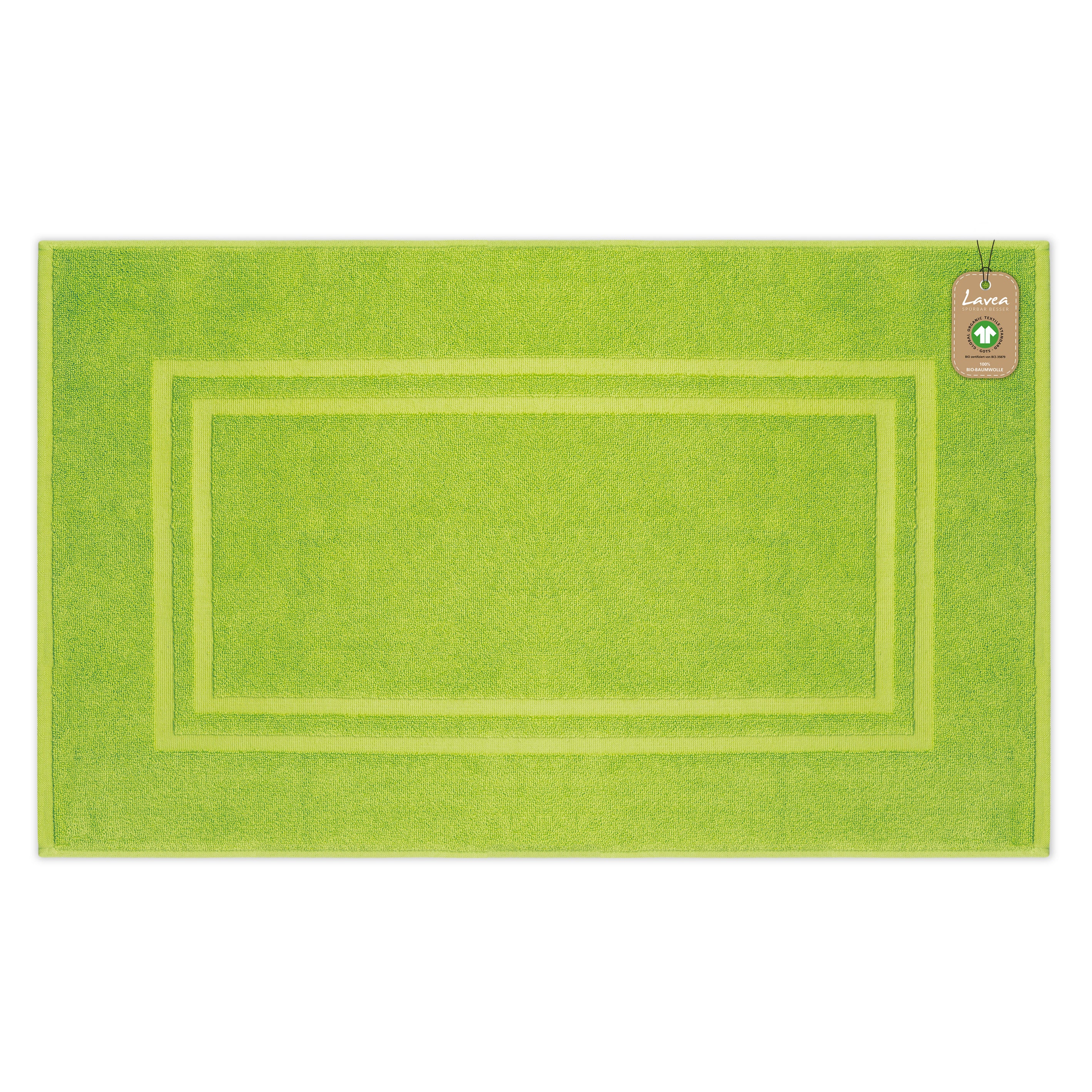 Badematte Bali, 1-teilig, 100% GOTS Bio-Baumwolle, 50x80 cm