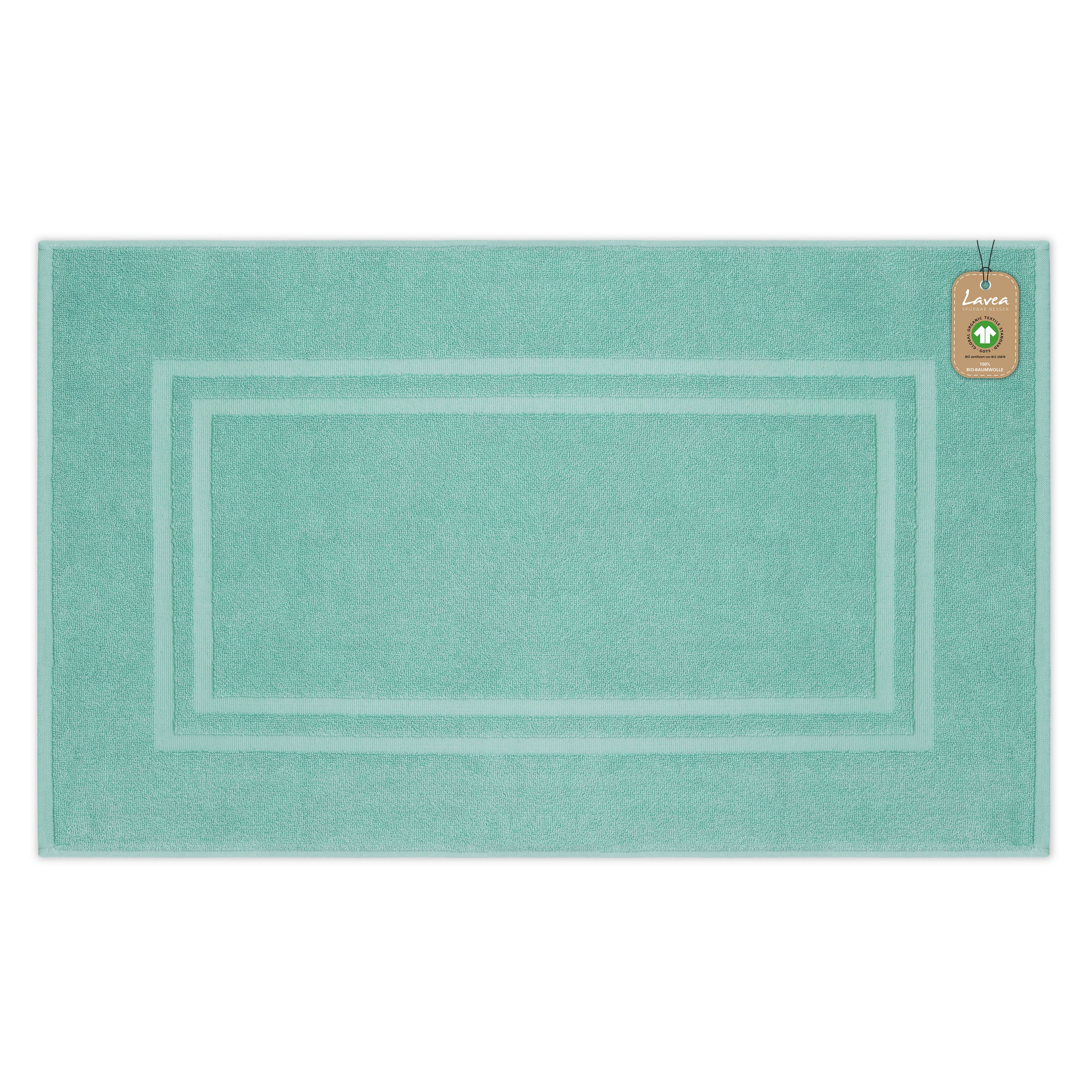 Badematte Bali, 1-teilig, 100% GOTS Bio-Baumwolle, 50x80 cm