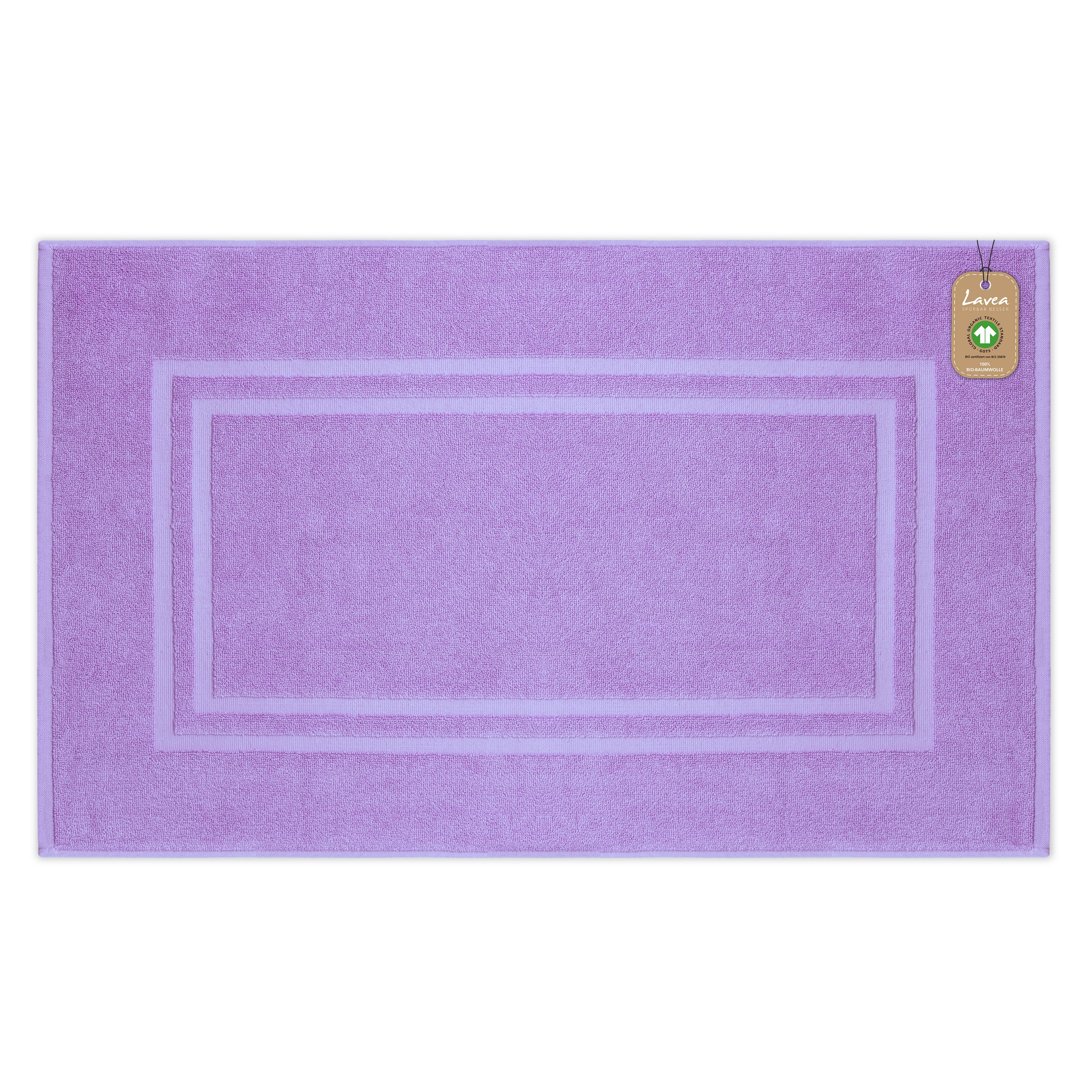 Badematte Bali, 1-teilig, 100% GOTS Bio-Baumwolle, 50x80 cm