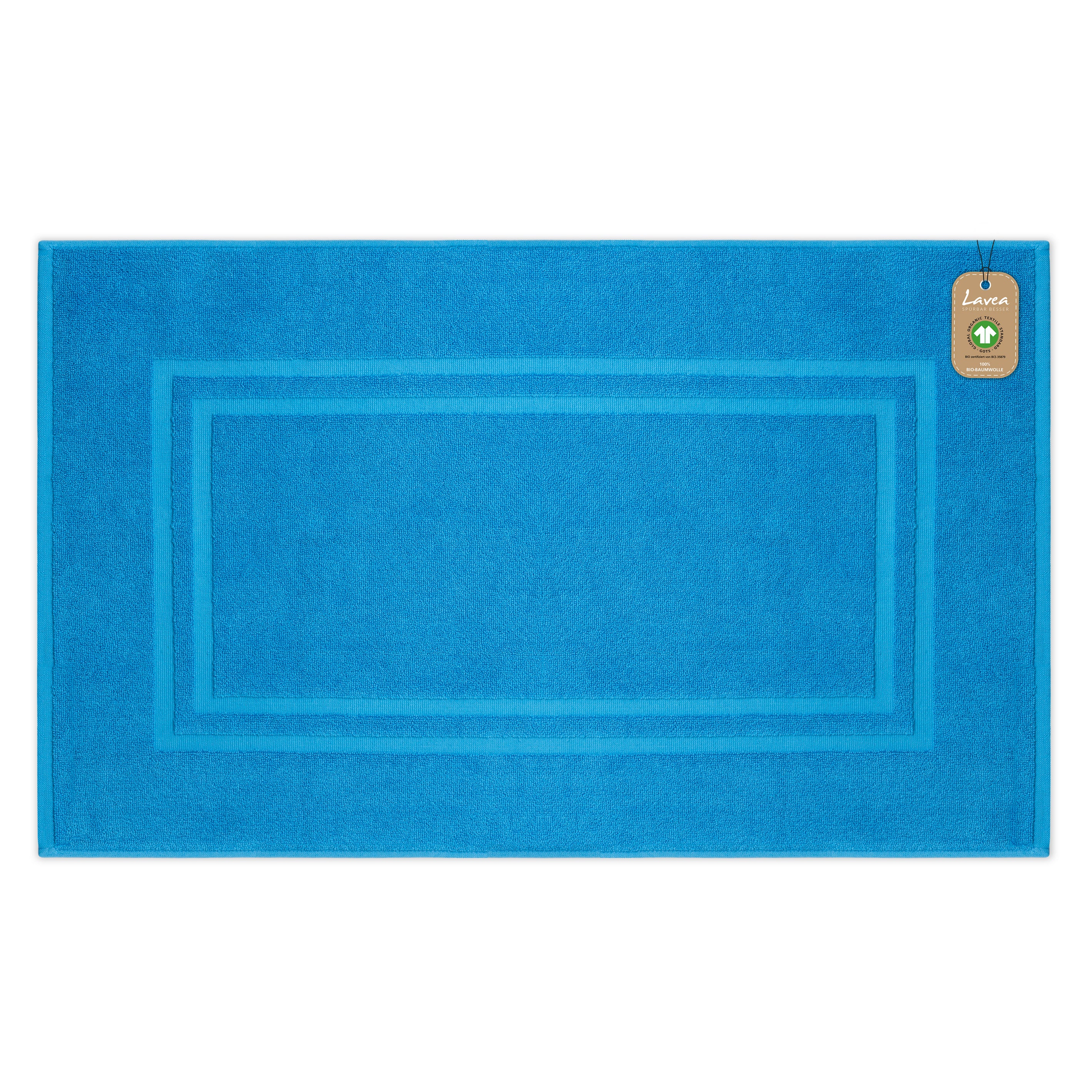 Badematte Bali, 1-teilig, 100% GOTS Bio-Baumwolle, 50x80 cm