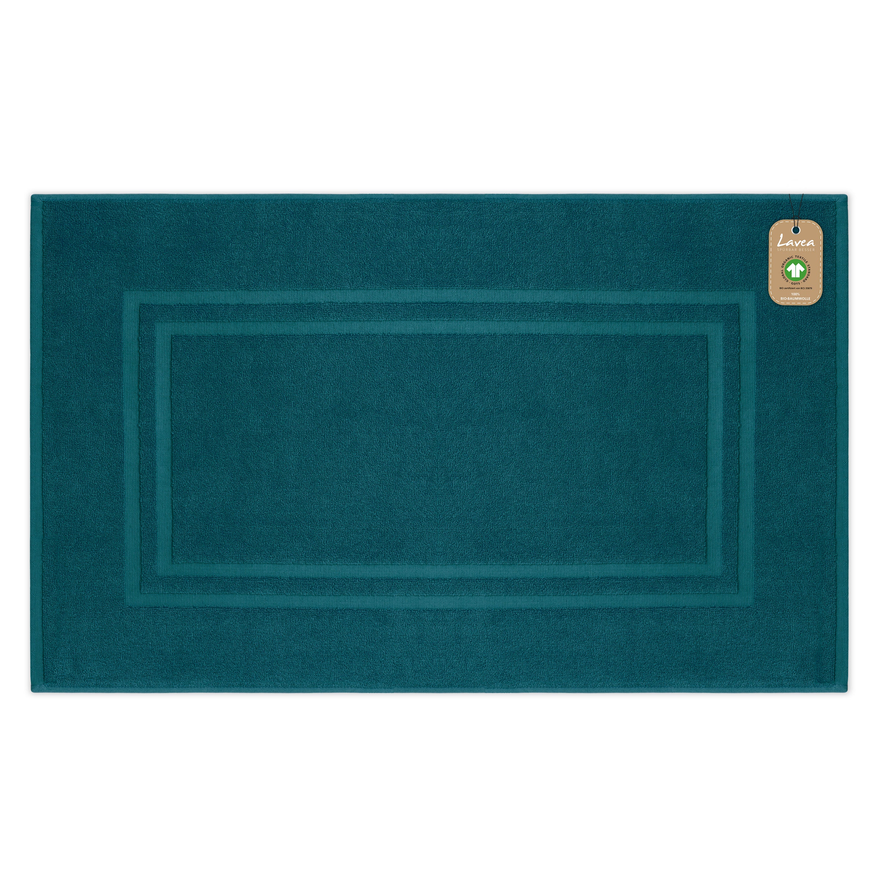 Badematte Bali, 1-teilig, 100% GOTS Bio-Baumwolle, 50x80 cm