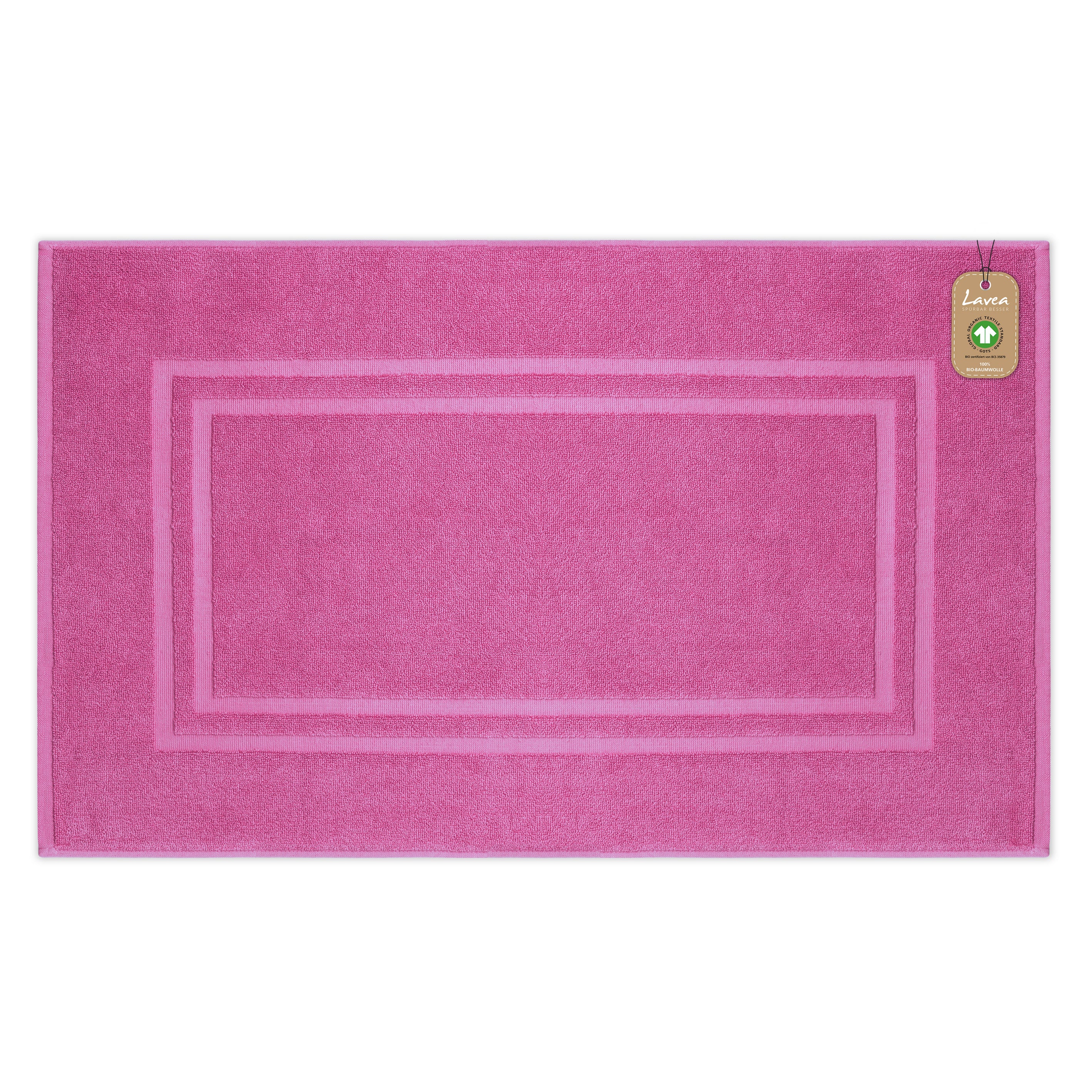Badematte Bali, 1-teilig, 100% GOTS Bio-Baumwolle, 50x80 cm